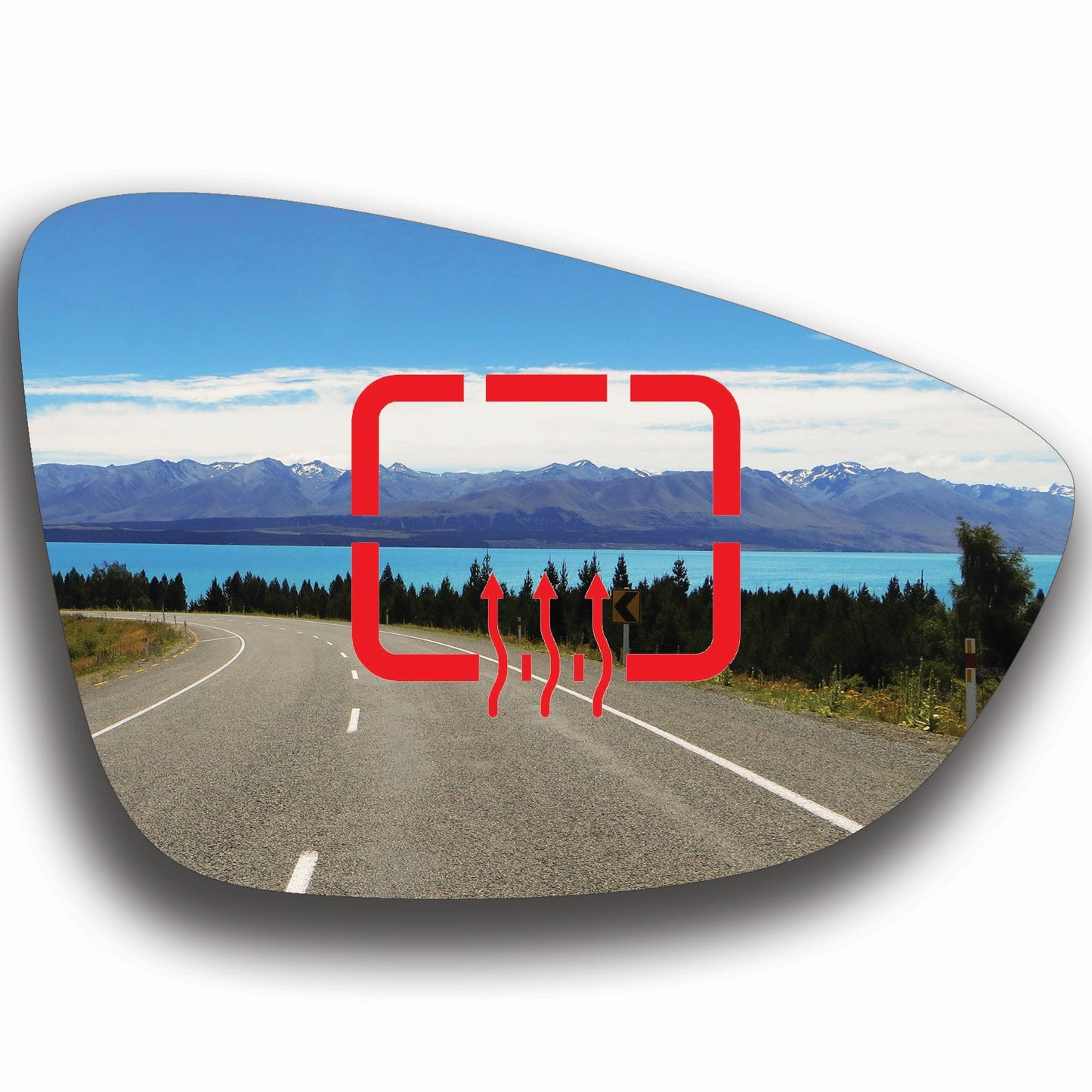 AGCP Spiegelglas Beheizt für Volkswagen CC 2008 - 2017