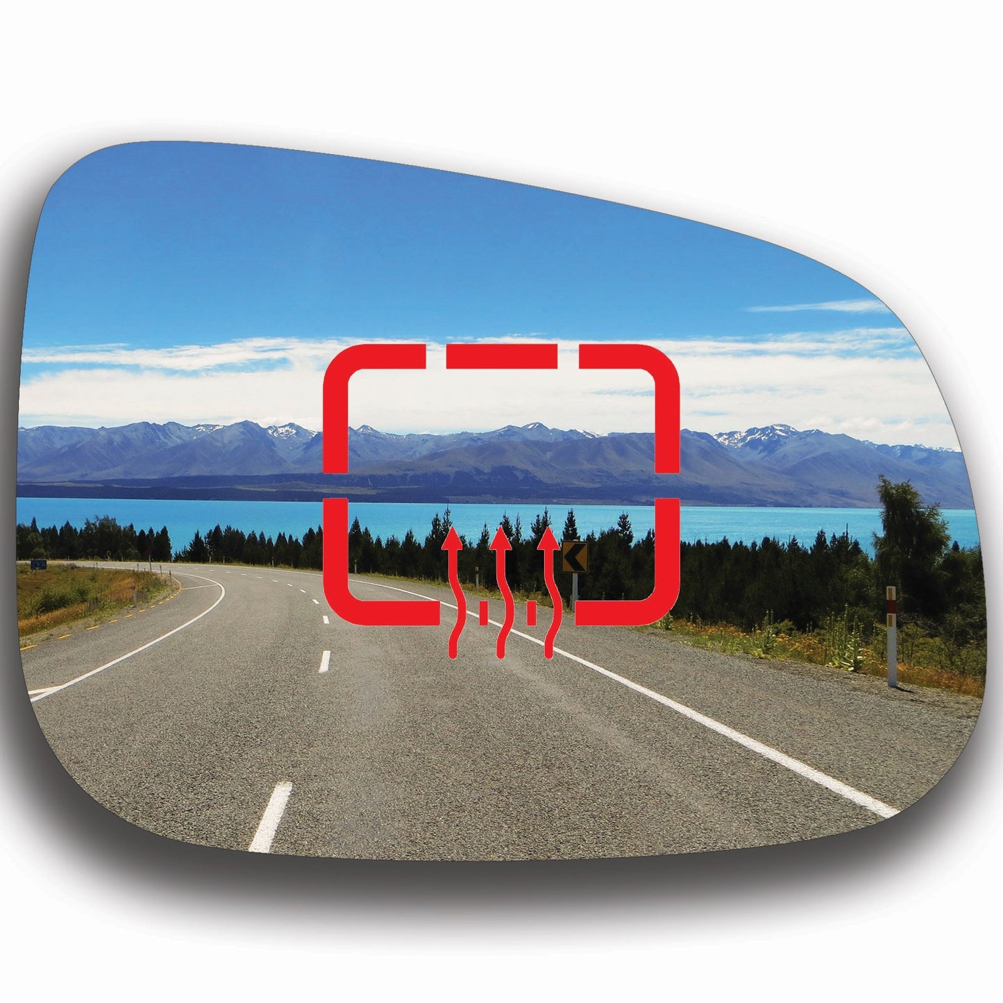 AGCP Spiegelglas Beheizt für Jaguar XJ X358 2007 - 2009
