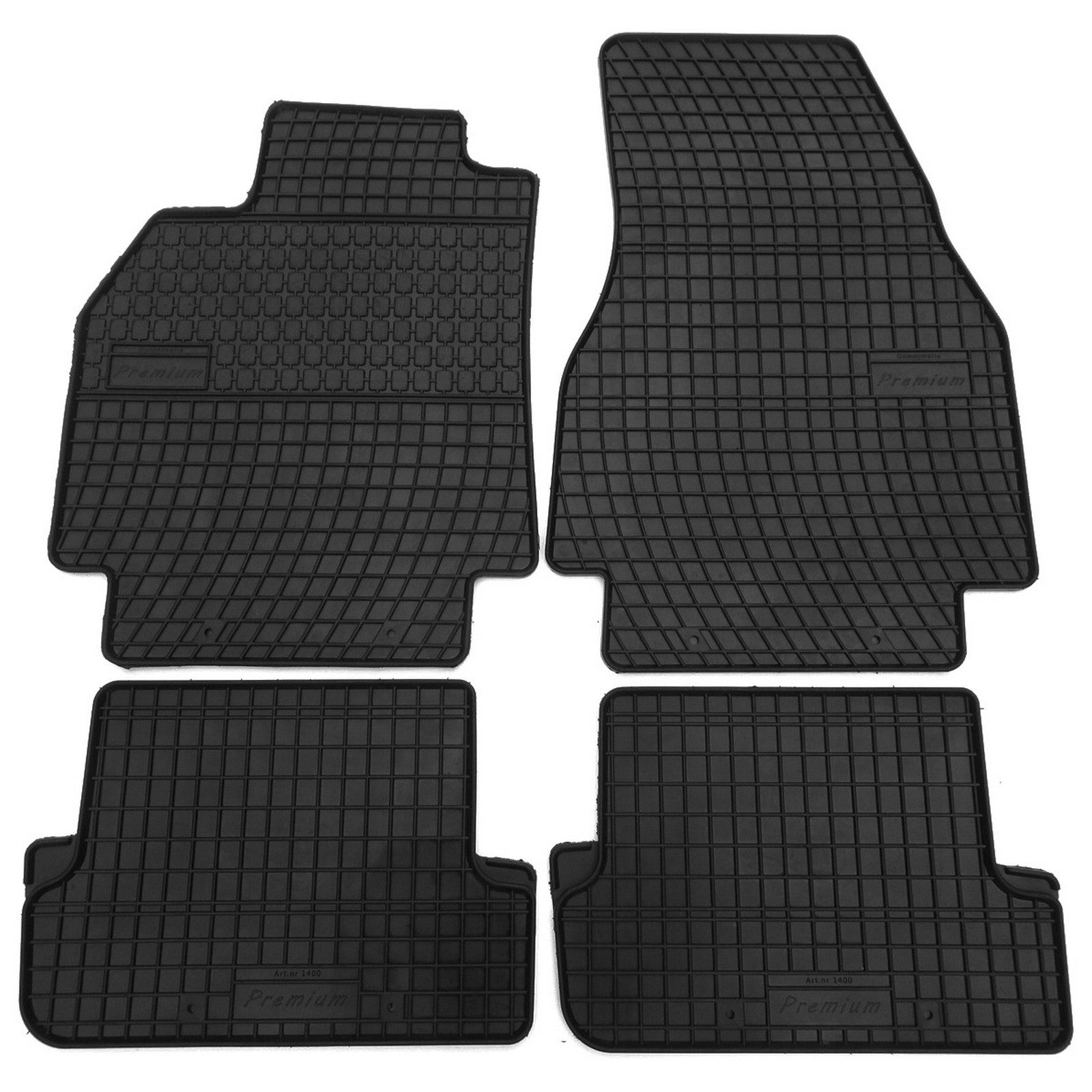 FP-1400-4-Prismat-Passform-Gummi-Fußmatten-Set-Renault-Megane-2-2002-2009