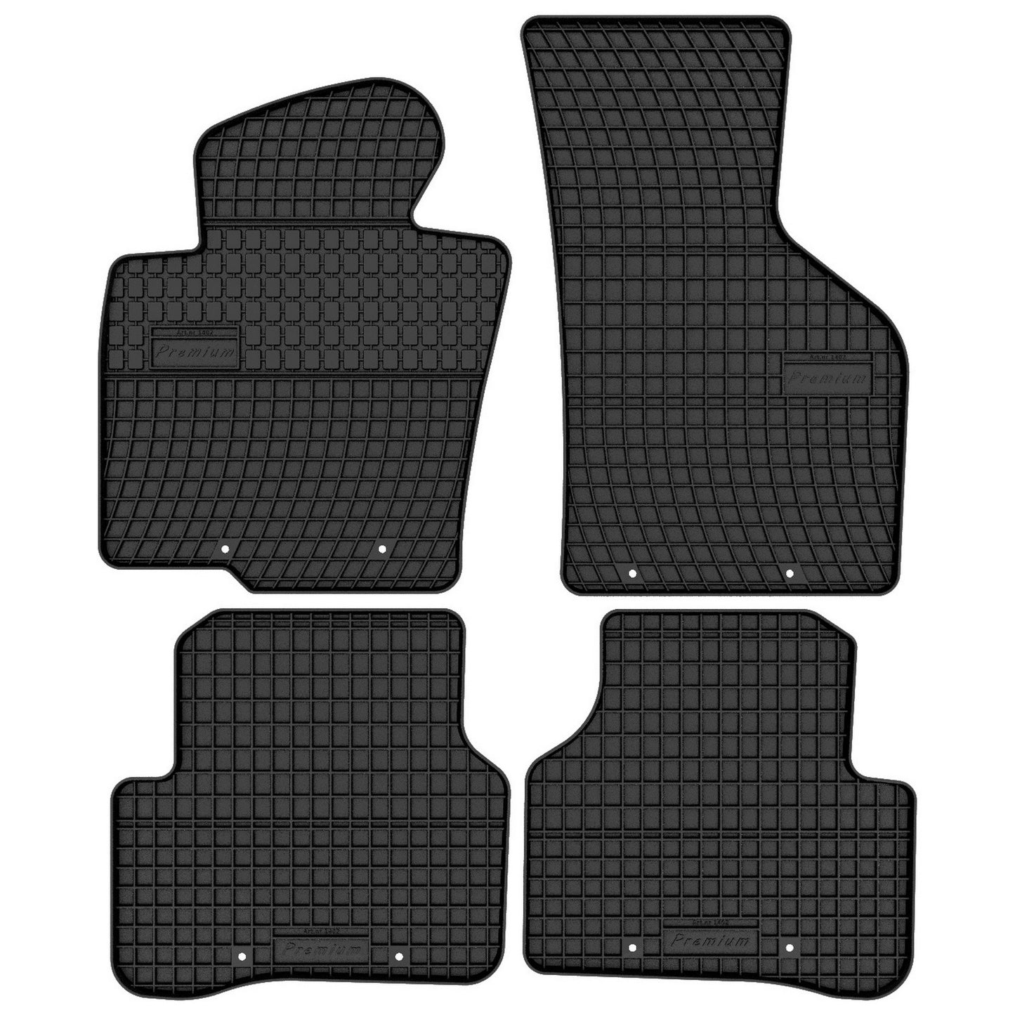 FP-1402-4-Prismat-Passform-Gummi-Fußmatten-Set-Volkswagen-CC-2008-2017