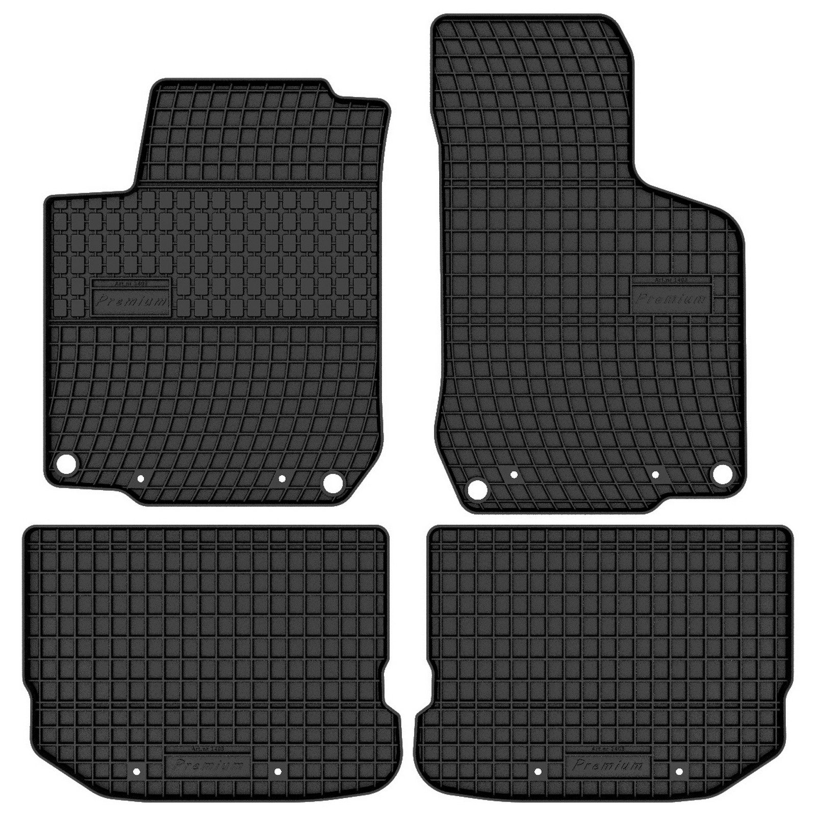 FP-1403-4-Prismat-Passform-Gummi-Fußmatten-Set-Seat-Toledo-2-1998-2004