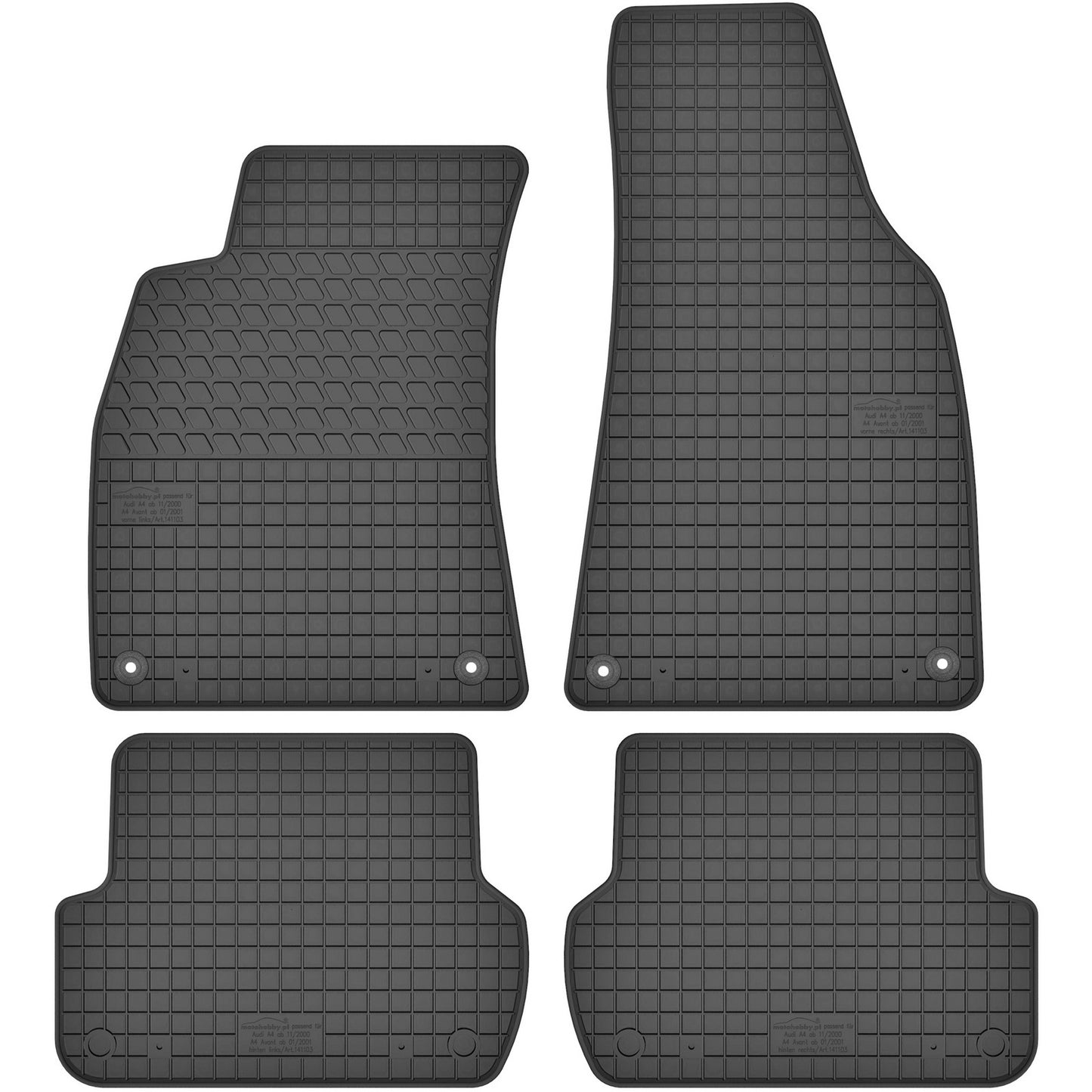 Motohobby Passform Gummi Fußmatten Set für Seat Exeo 2008 - 2013