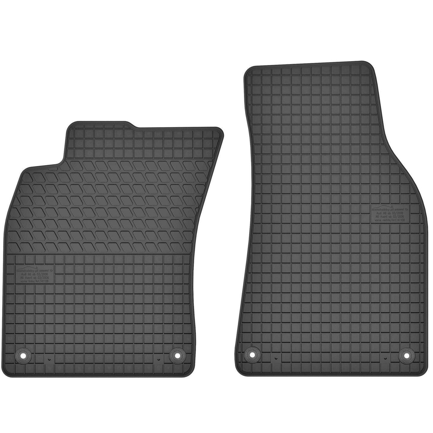 Motohobby Passform Gummi Fußmatten Set für Audi A6 C6 2004 - 2011