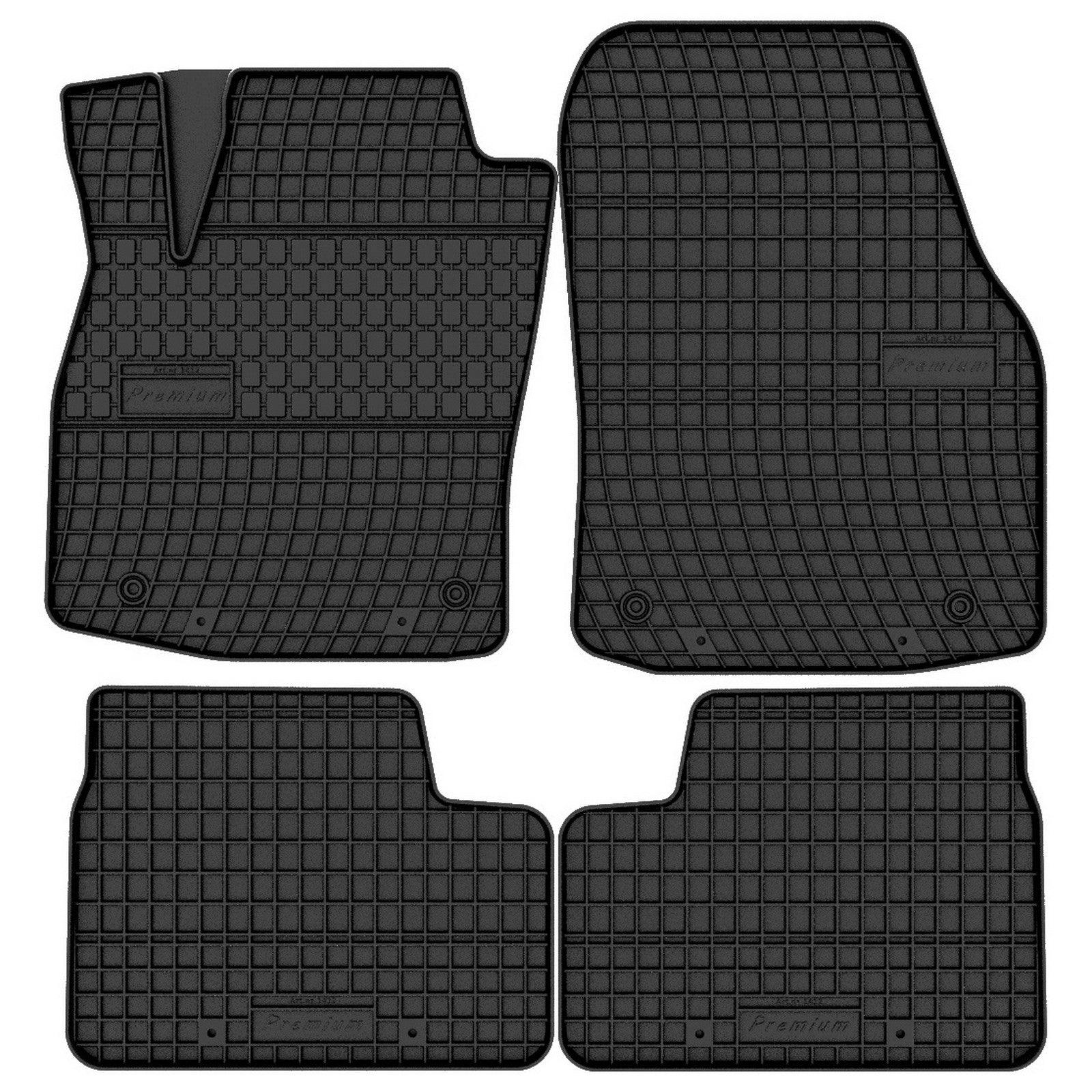 FP-1412-4-Prismat-Passform-Gummi-Fußmatten-Set-Opel-Astra-H-2004-2011
