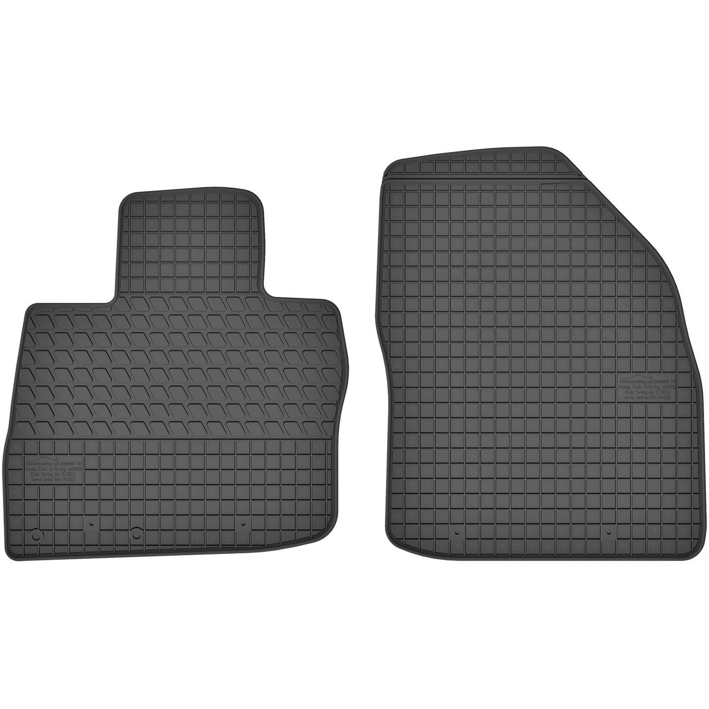 Motohobby Passform Gummi Fußmatten Set für Honda Civic 8 2005 - 2011