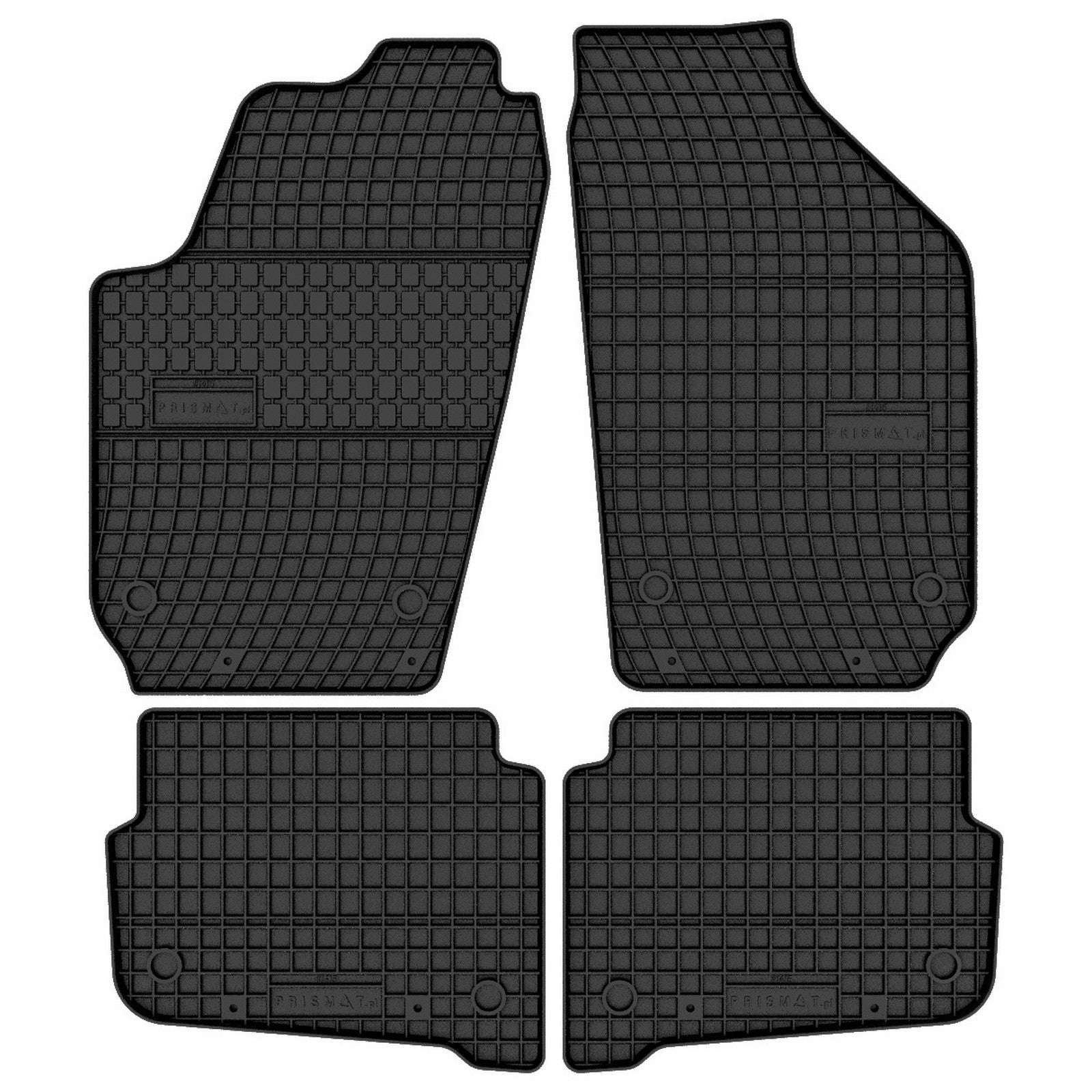 FP-1415-4-Prismat-Passform-Gummi-Fußmatten-Set-Volkswagen-Polo-4-2001-2009