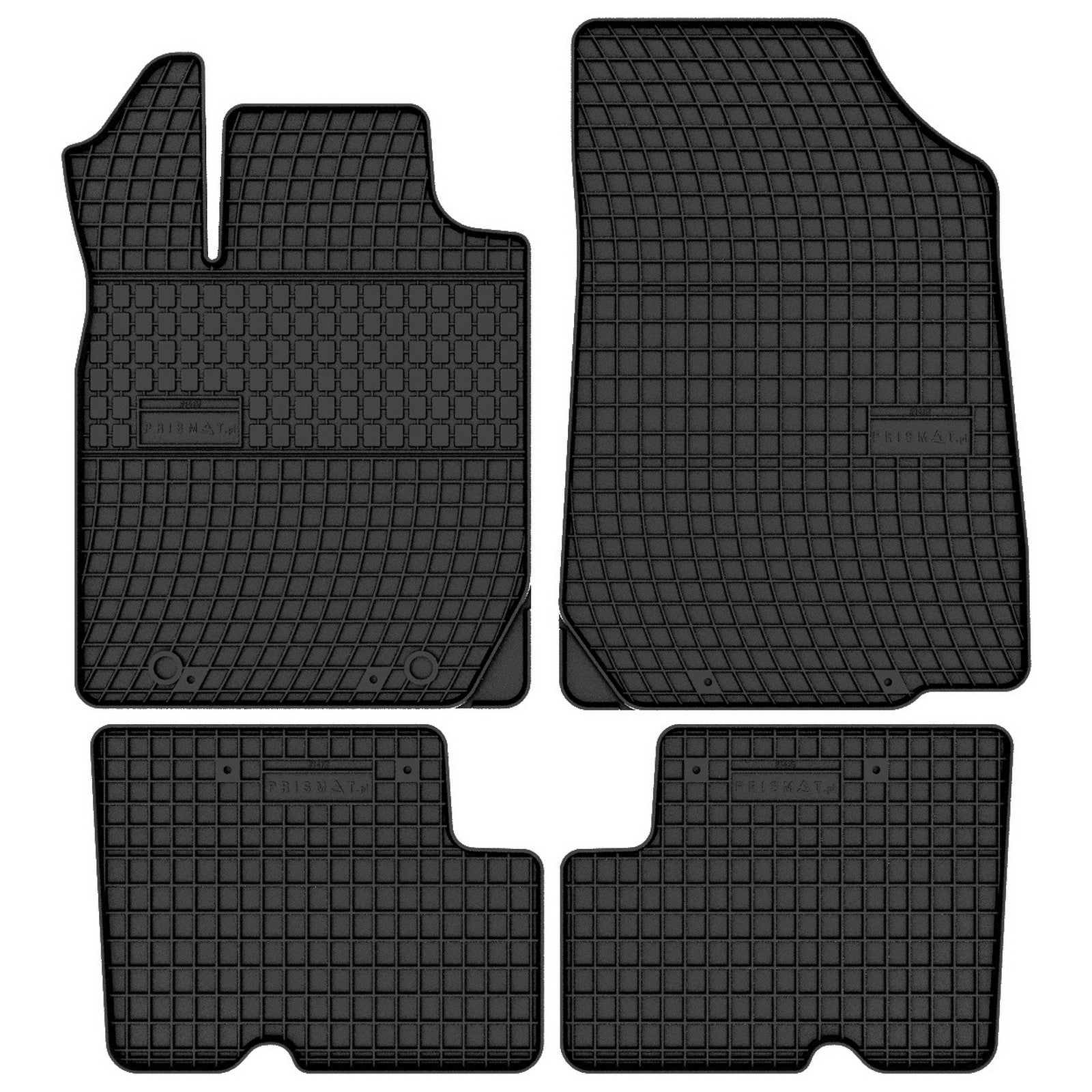 FP-1419-4-Prismat-Passform-Gummi-Fußmatten-Set-Renault-Logan-2004-2013