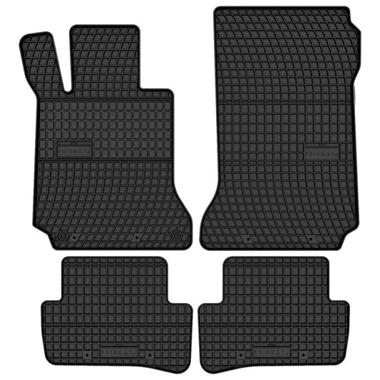 FP-1444-4-Prismat-Passform-Gummi-Fußmatten-Set-Mercedes-C-204-2007-2014
