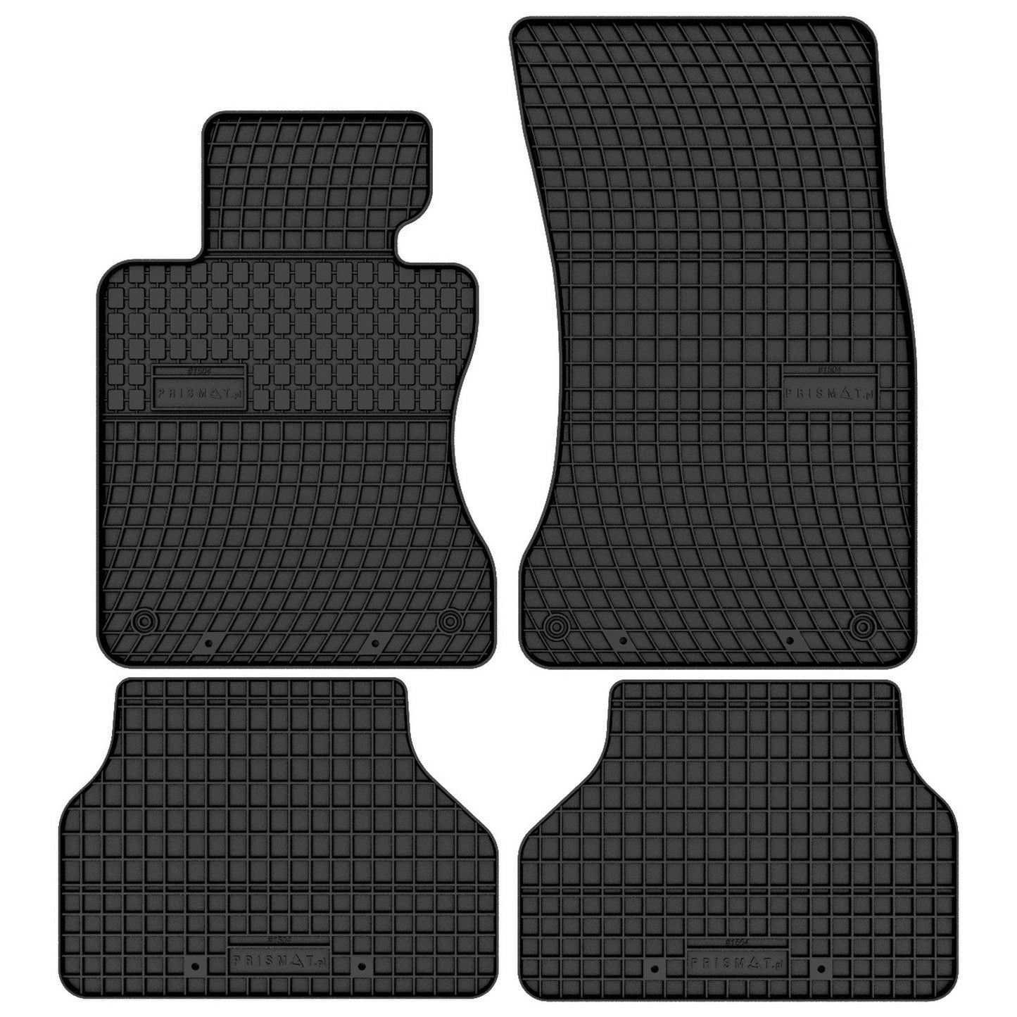 FP-1504-4-Prismat-Passform-Gummi-Fußmatten-Set-BMW-5er-2003-2010