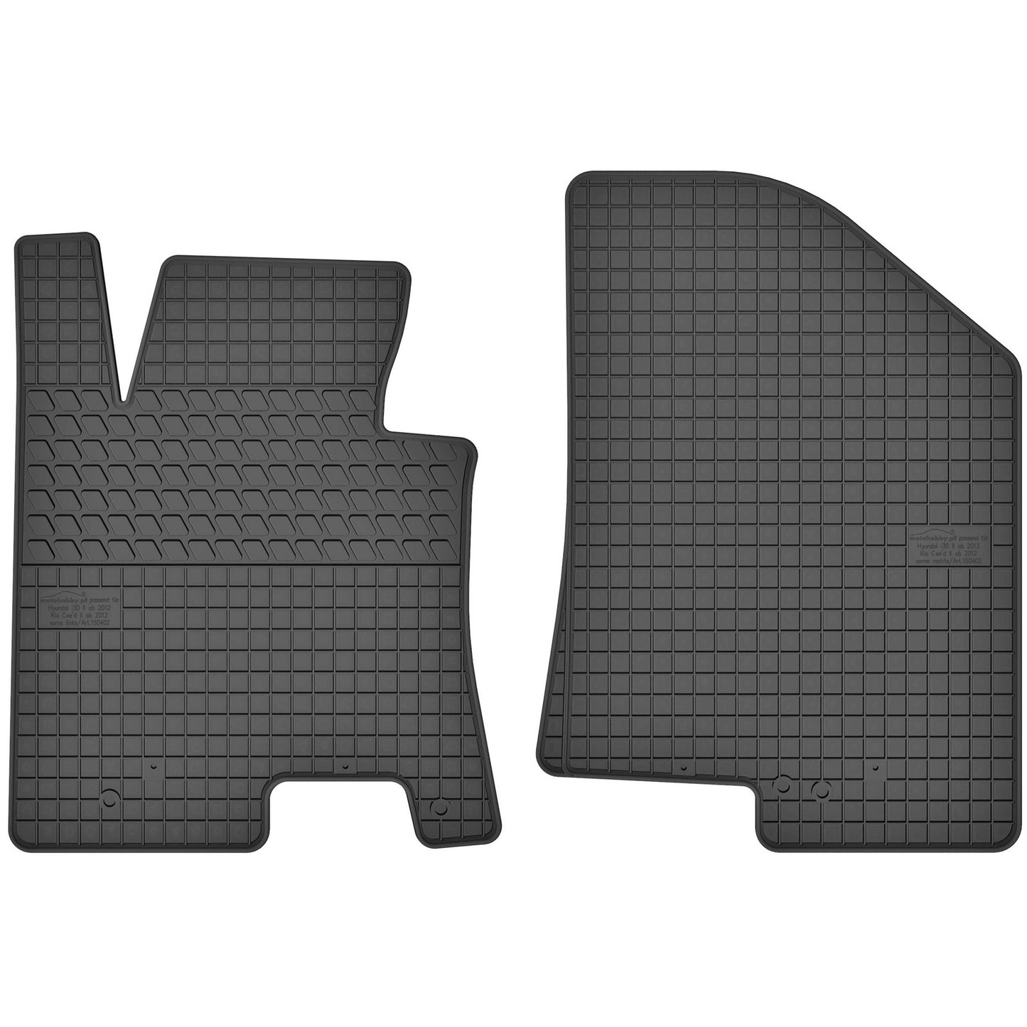 Motohobby Passform Gummi Fußmatten Set für Kia Cee'd 2012 - 2018
