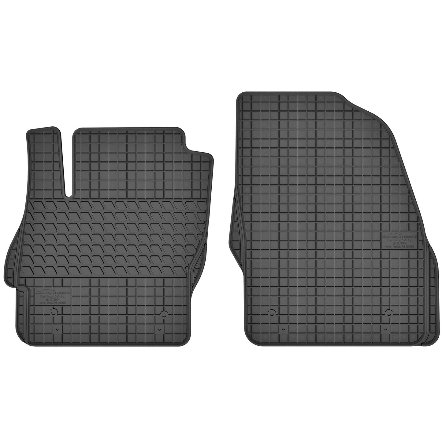 Motohobby Passform Gummi Fußmatten Set für Ford Focus 2 2004 - 2012