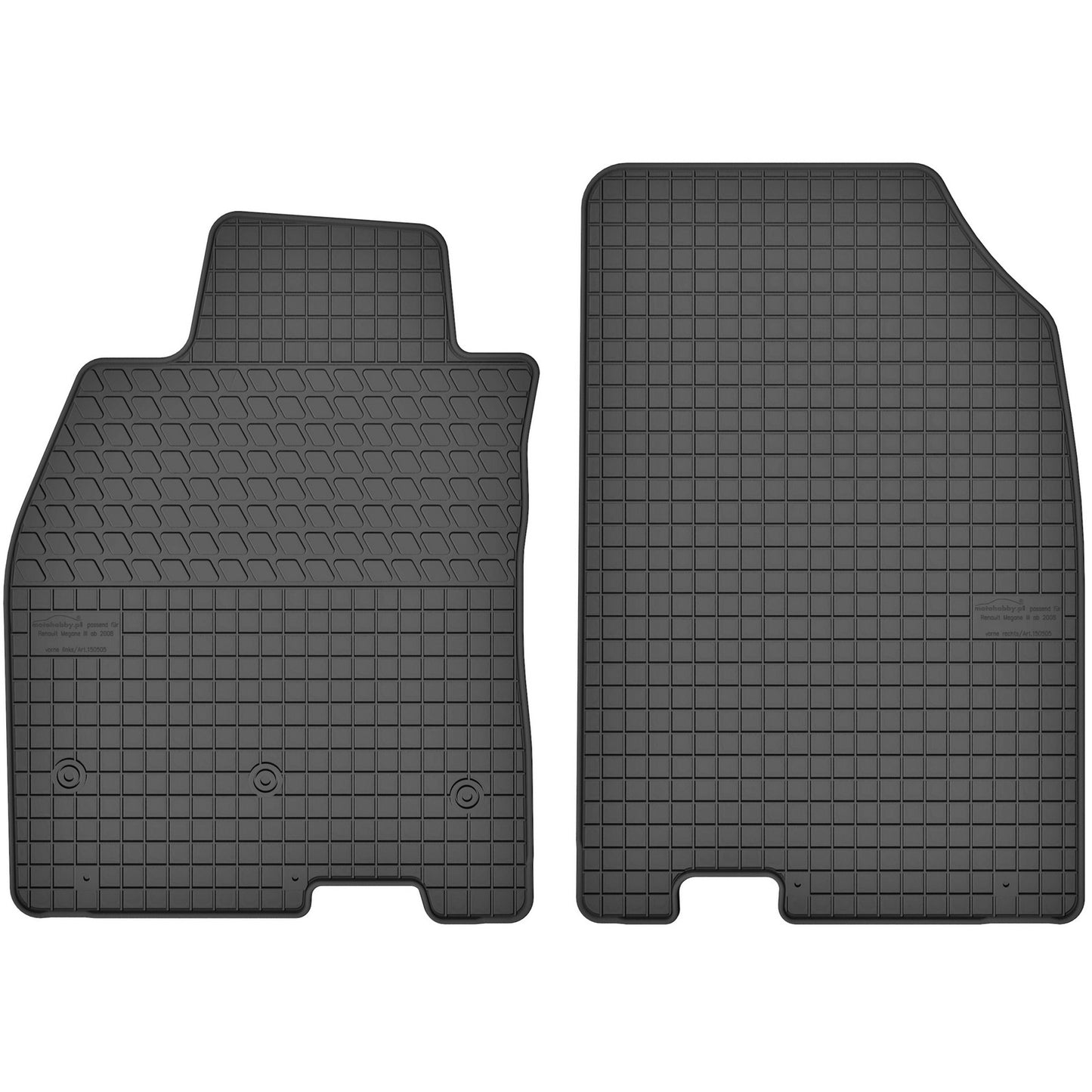 Motohobby Passform Gummi Fußmatten Set für Renault Megane 3 2008 - 2016
