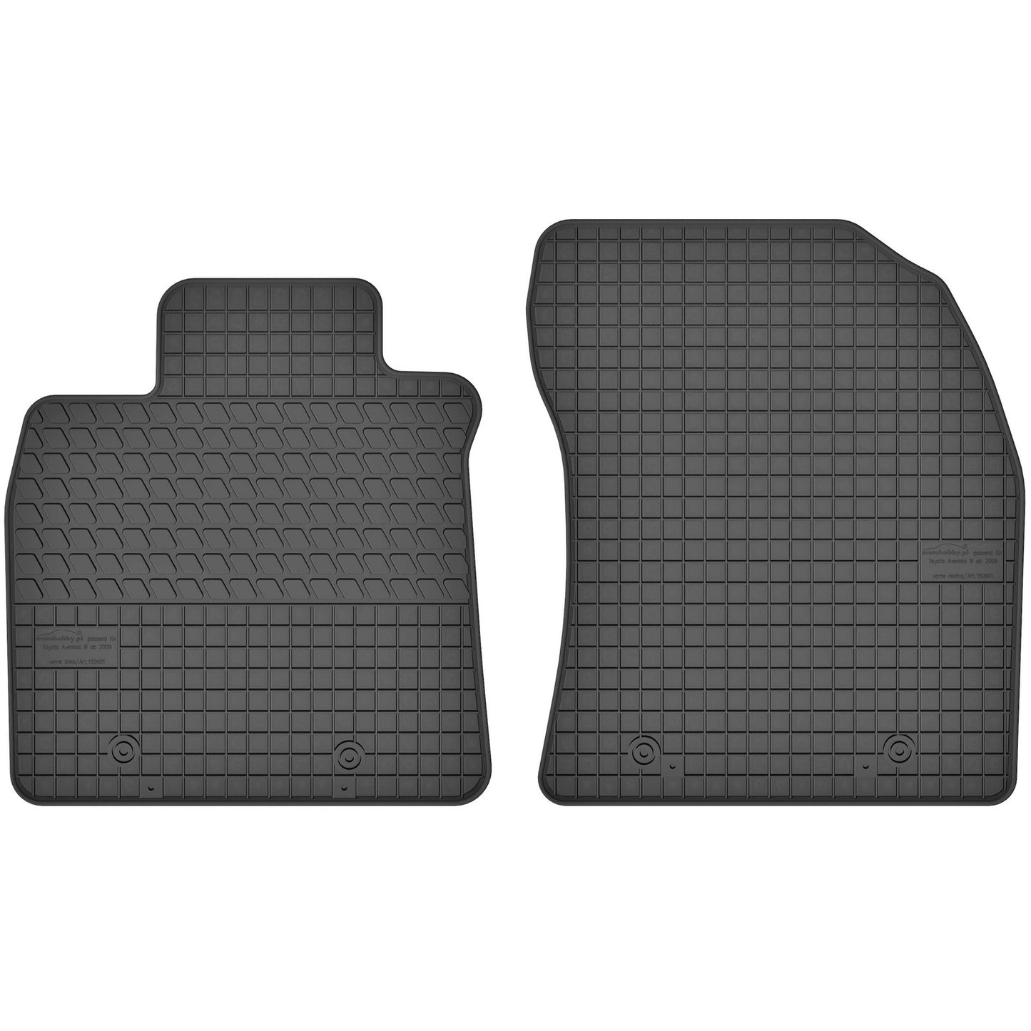 Motohobby Passform Gummi Fußmatten Set für Toyota Avensis T27 2008 - 2018