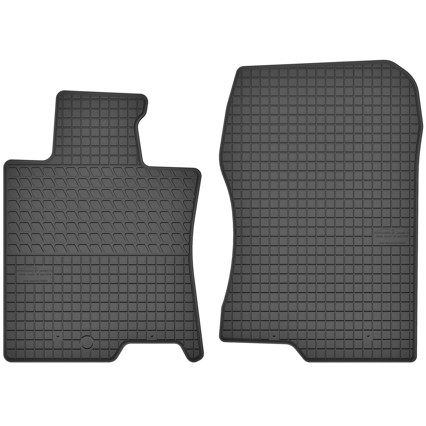 Motohobby Passform Gummi Fußmatten Set für Honda Accord 8 2008 - 2015