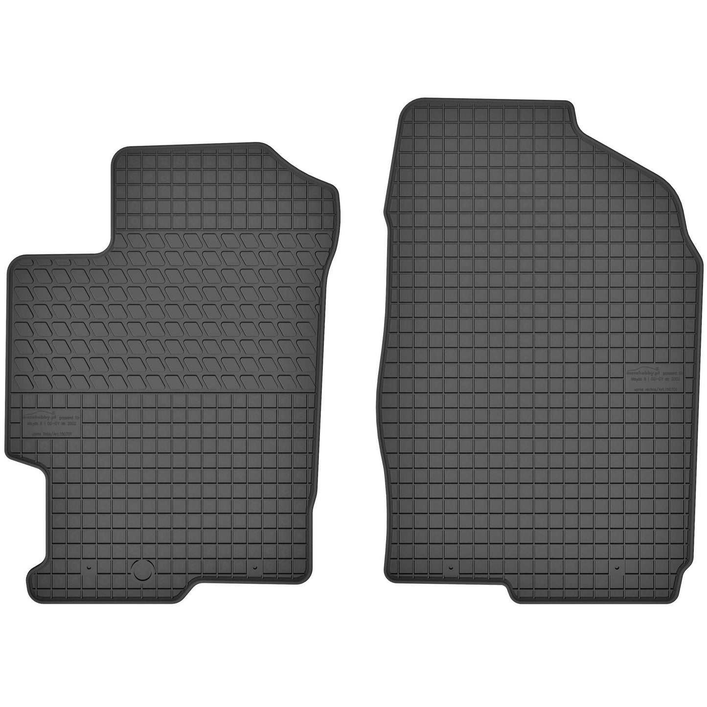 Motohobby Passform Gummi Fußmatten Set für Mazda 6 2002 - 2008
