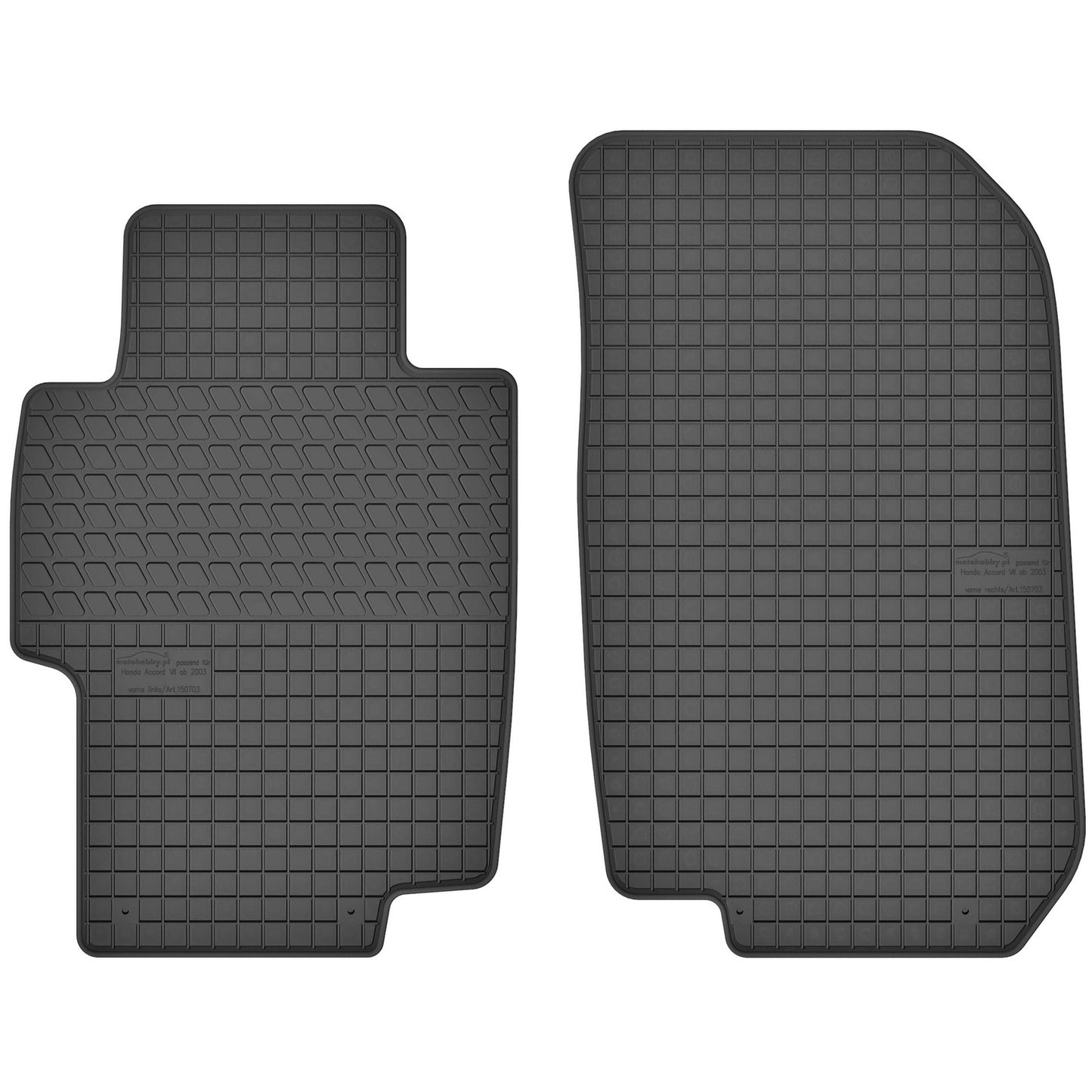 Motohobby Passform Gummi Fußmatten Set für Honda Accord 7 2002 - 2008