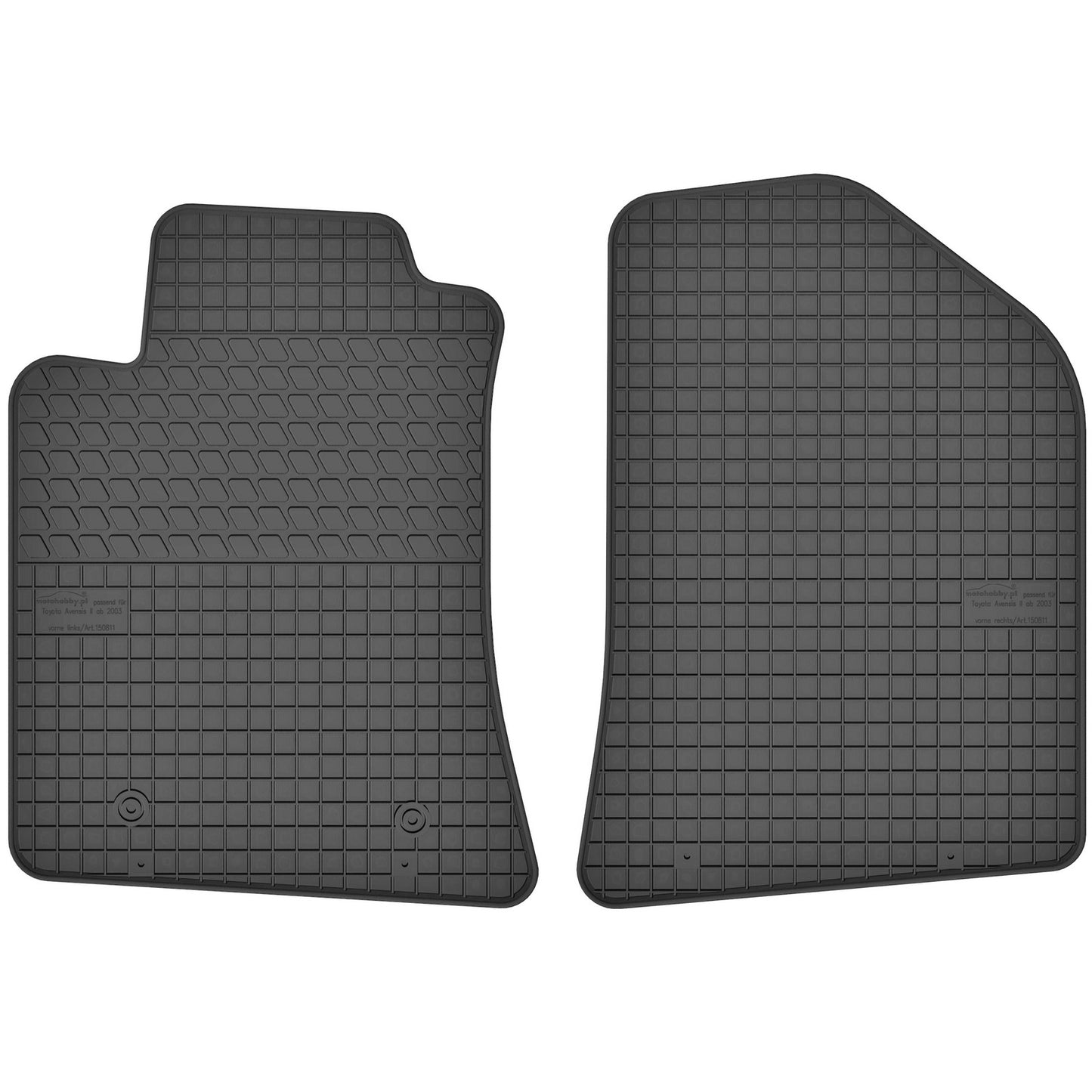 Motohobby Passform Gummi Fußmatten Set für Toyota Avensis T25 2003 - 2009