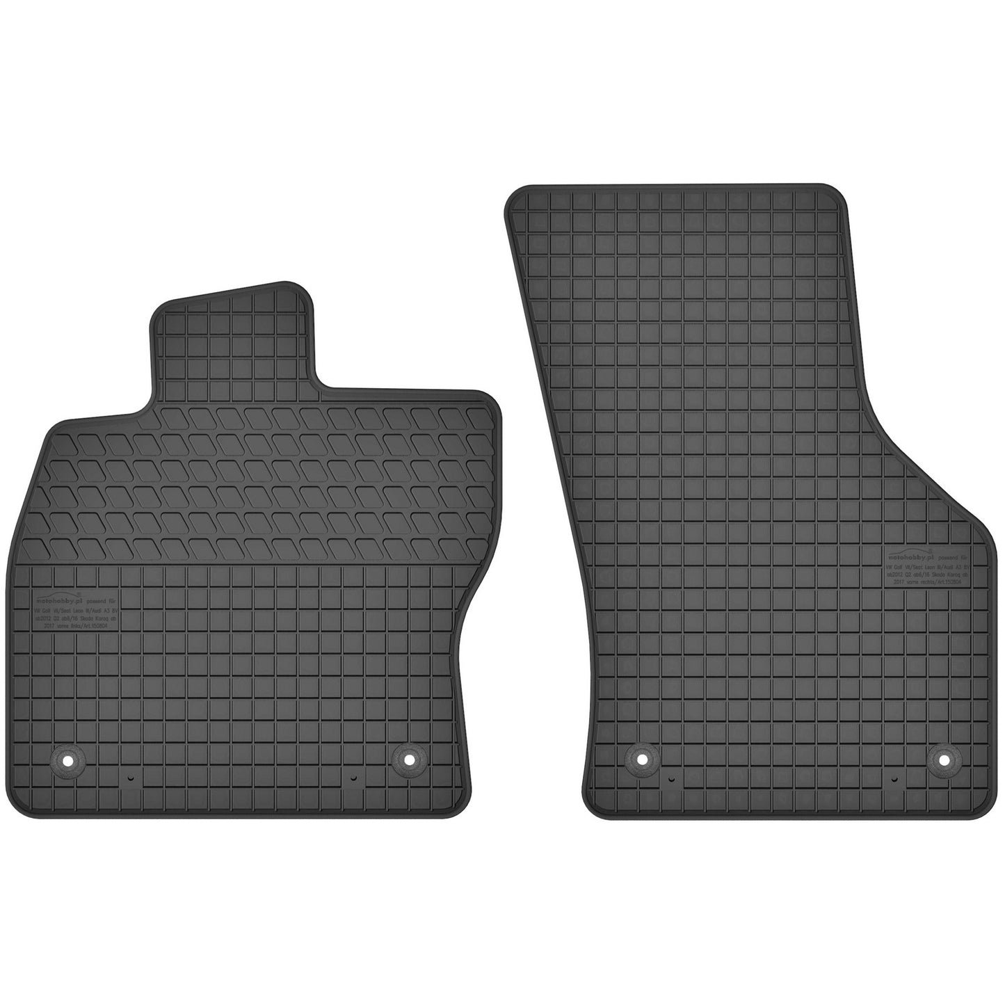 Motohobby Passform Gummi Fußmatten Set für Volkswagen Golf 8 2019 - 2025