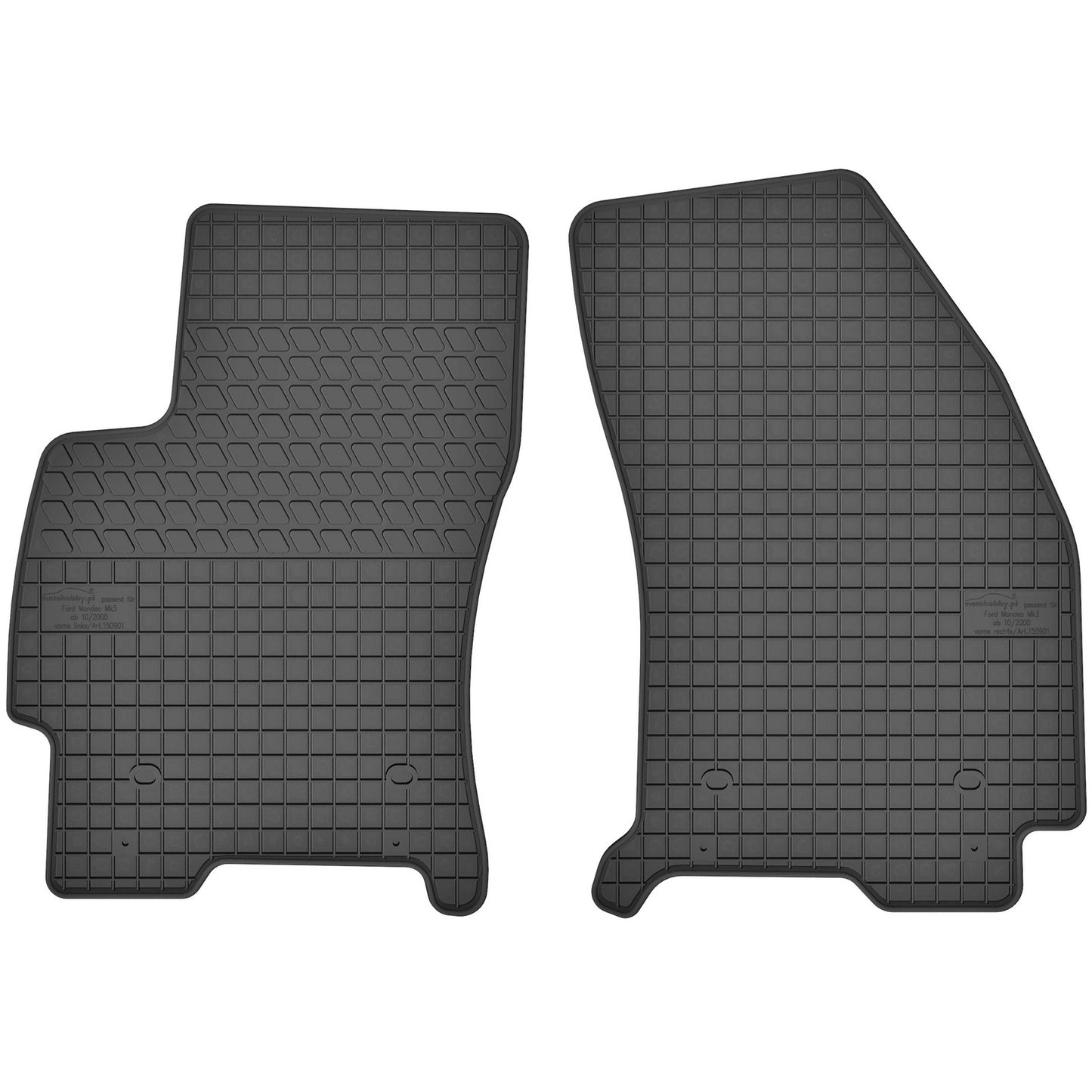 Motohobby Passform Gummi Fußmatten Set für Ford Mondeo 2000 - 2007