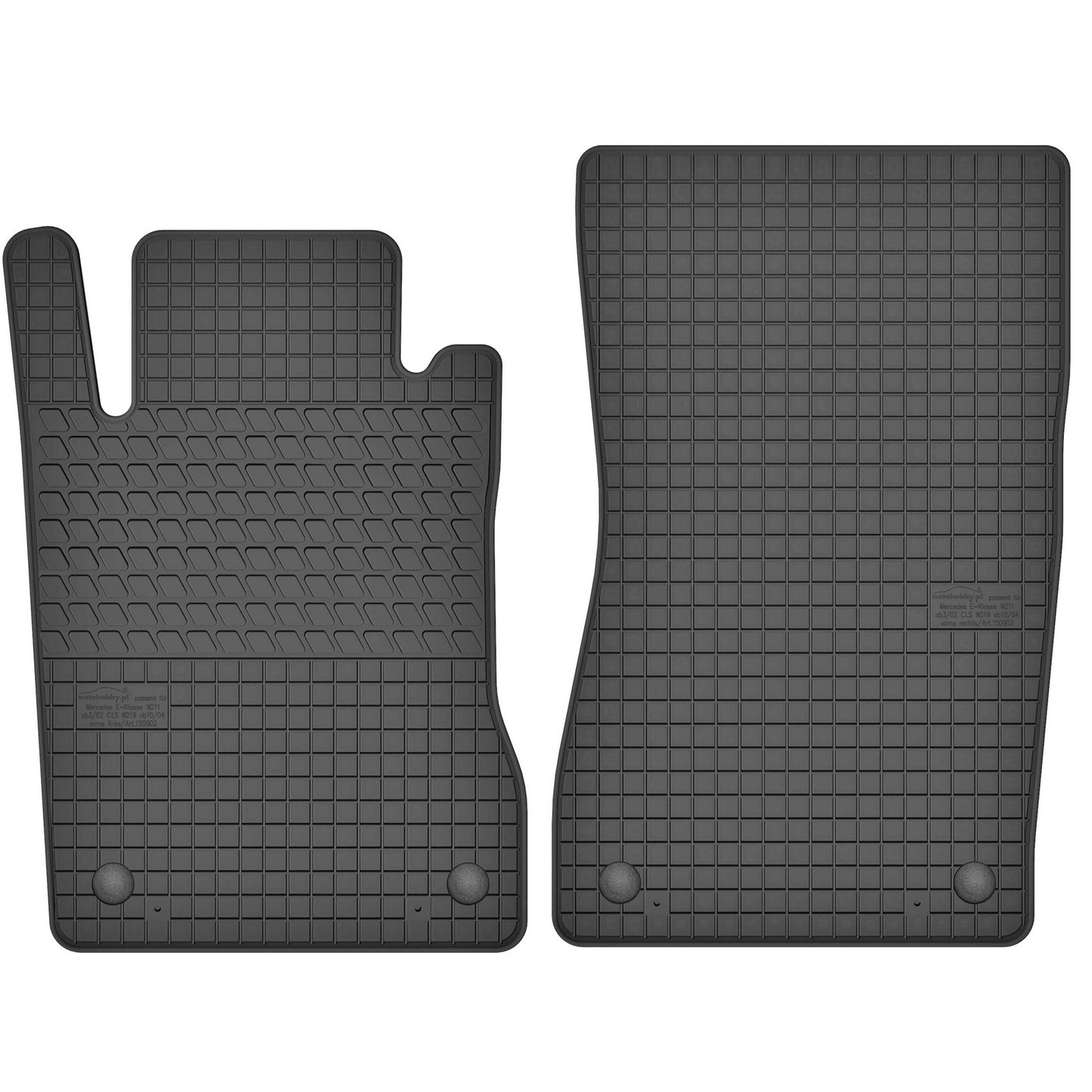 Motohobby Passform Gummi Fußmatten Set für Mercedes CLS W219 2004 - 2010