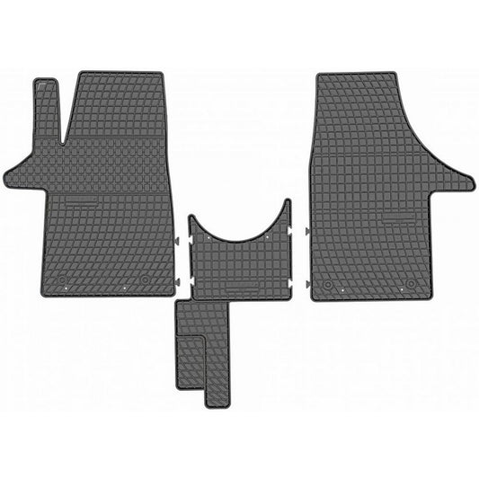 FP-1513-3-Prismat-Passform-Gummi-Fußmatten-Set-Volkswagen-Caravelle-T6-2016-2024