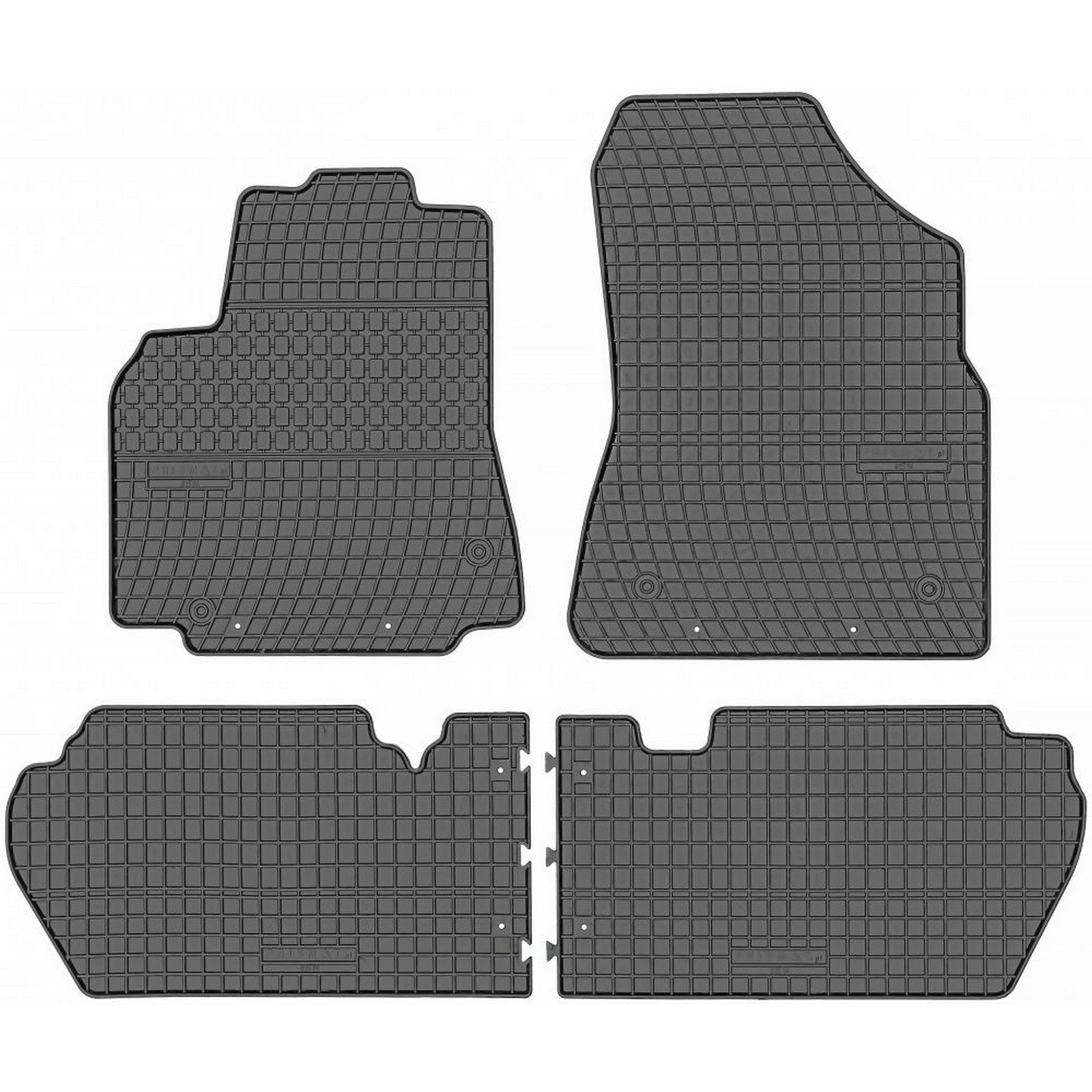 FP-1514-4-Prismat-Passform-Gummi-Fußmatten-Set-Peugeot-Partner-2008-2018