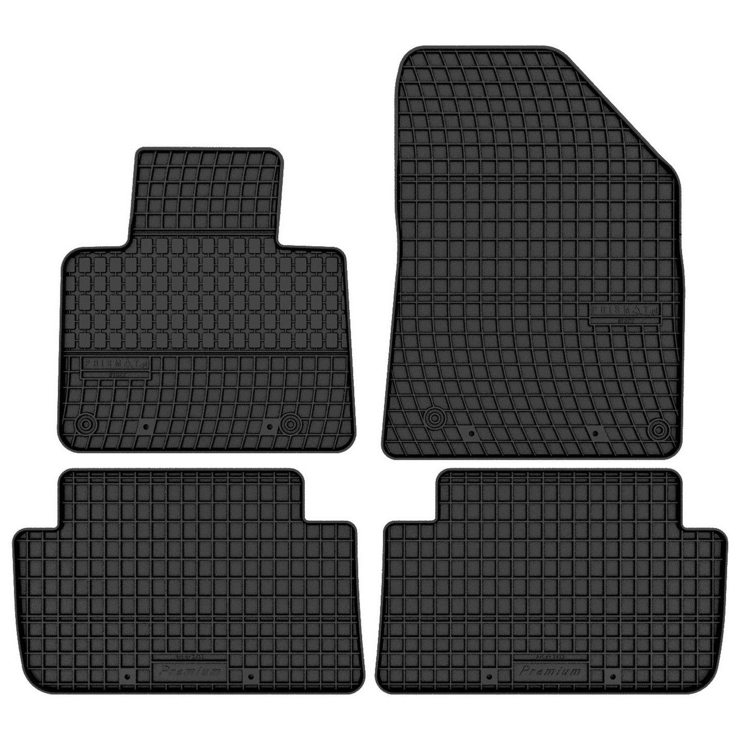FP-1522-4-Prismat-Passform-Gummi-Fußmatten-Set-Citroen-C5-2007-2017