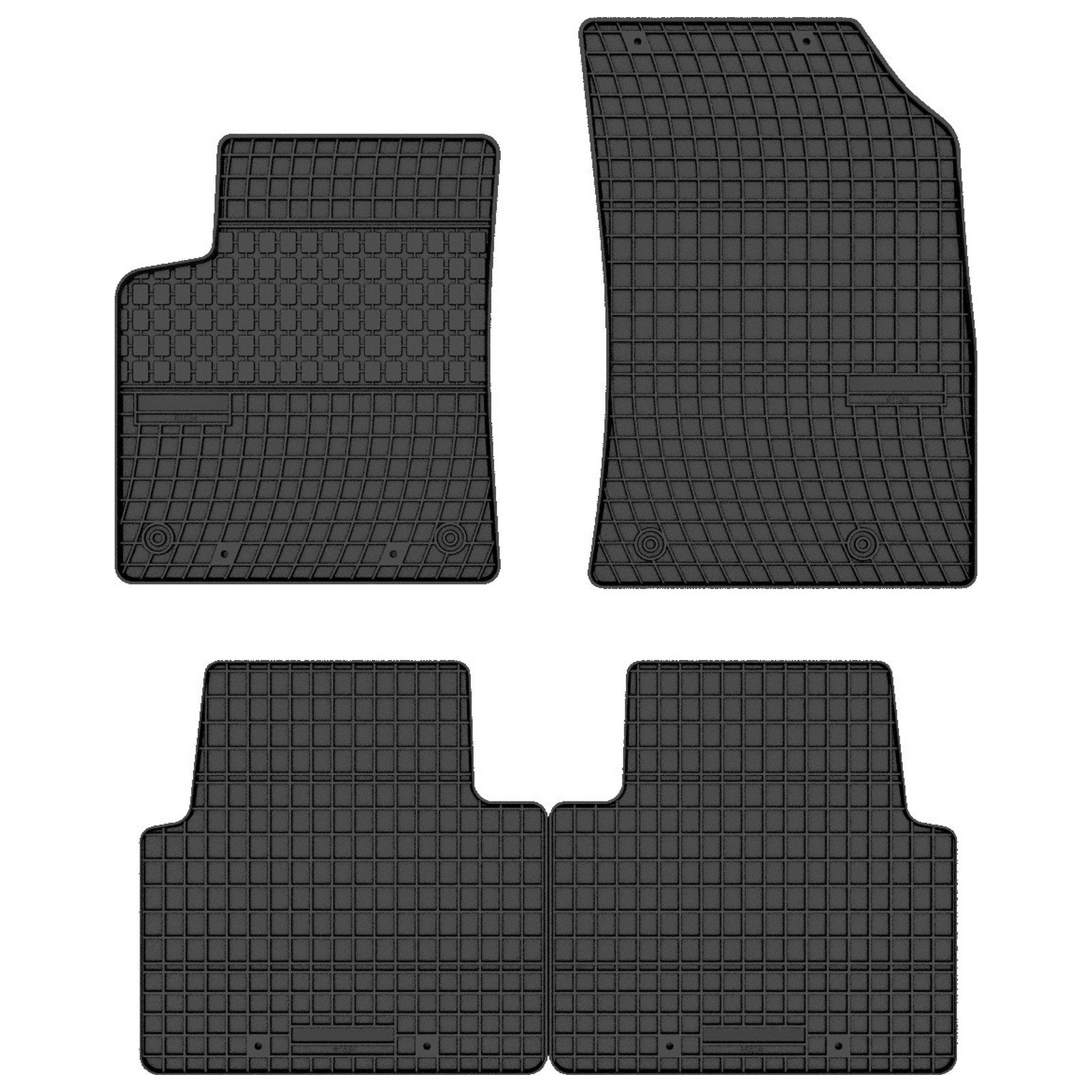 FP-1534-4-Prismat-Passform-Gummi-Fußmatten-Set-Citroen-C3-Aircross-2017-2025