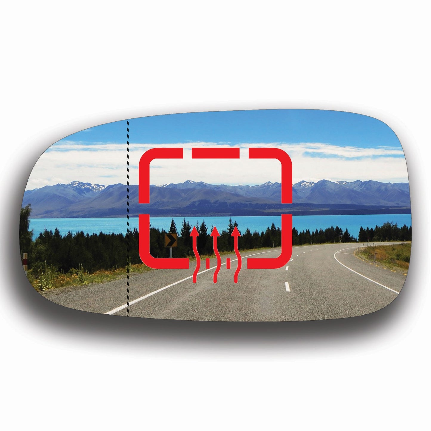 AGCP Spiegelglas Beheizt für Cadillac BLS 2005 - 2010