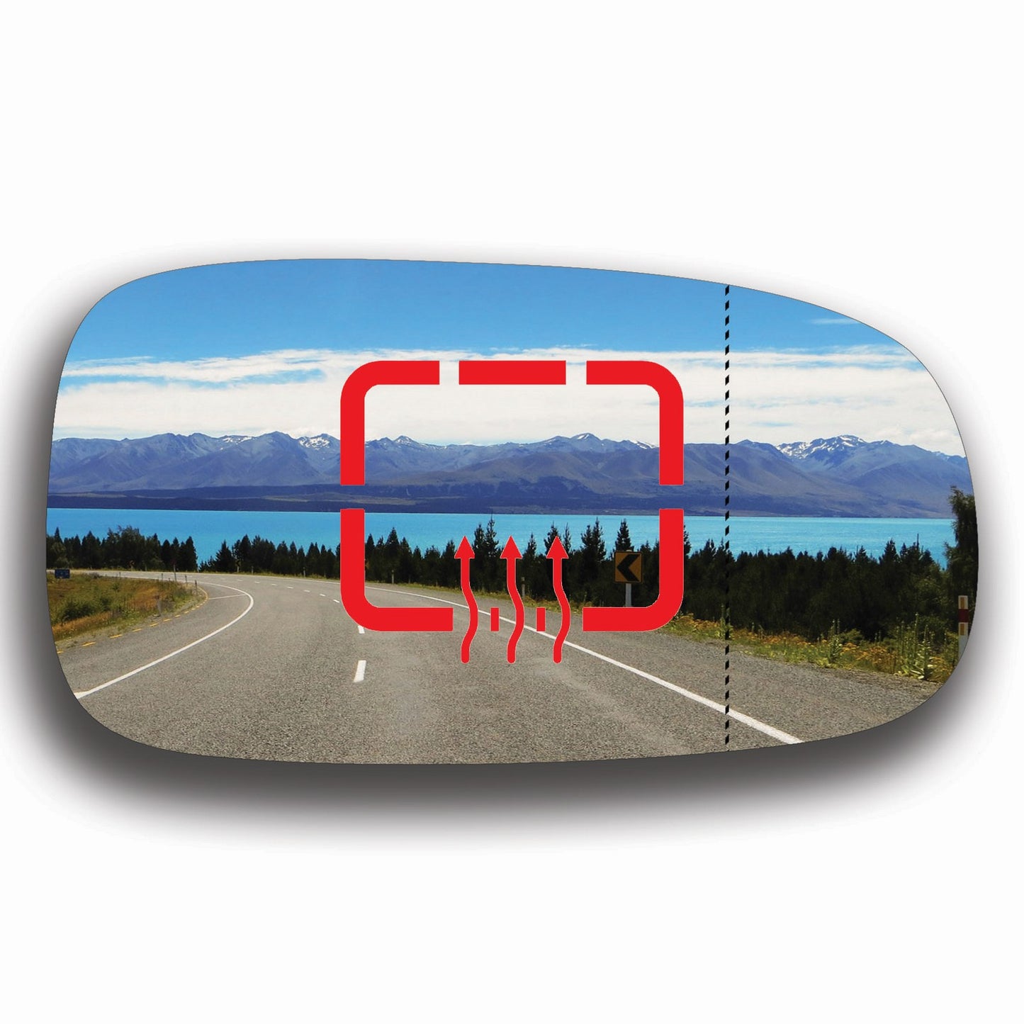 AGCP Spiegelglas Beheizt für Cadillac BLS 2005 - 2010