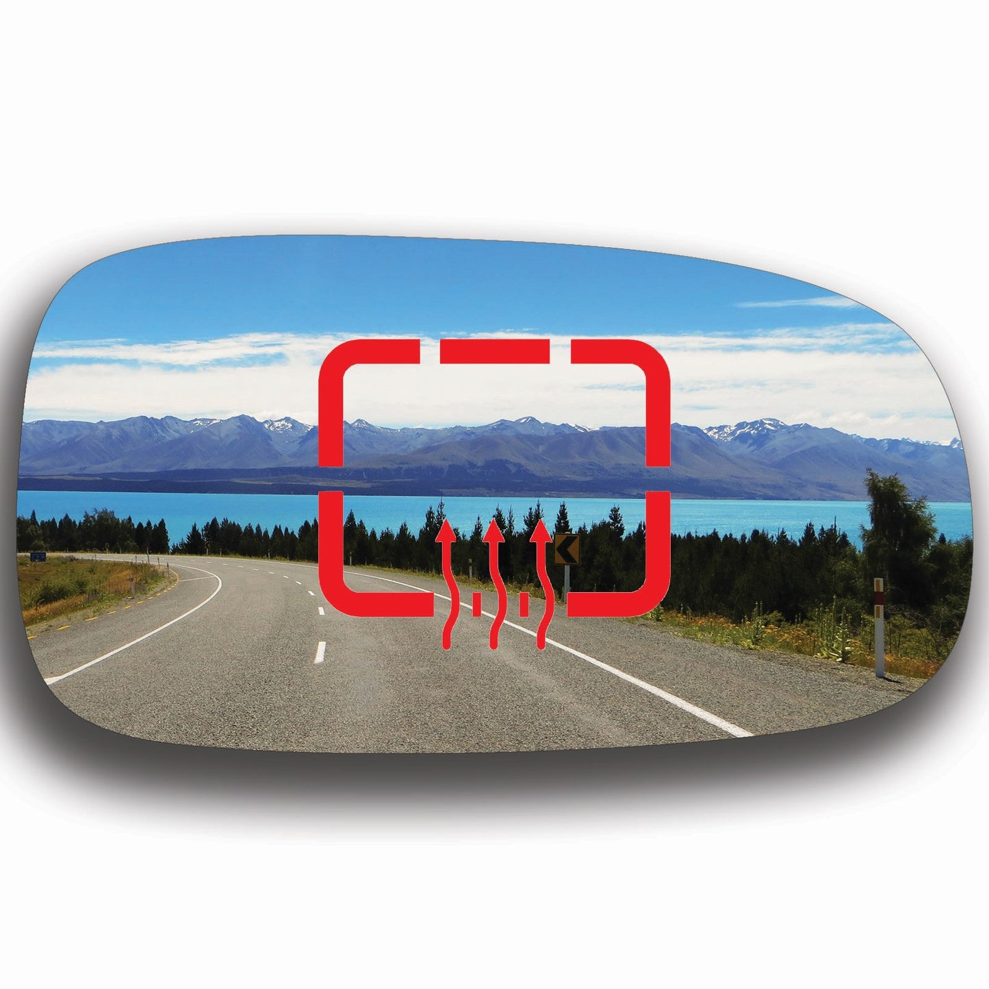 AGCP Spiegelglas Beheizt für Cadillac BLS 2005 - 2010