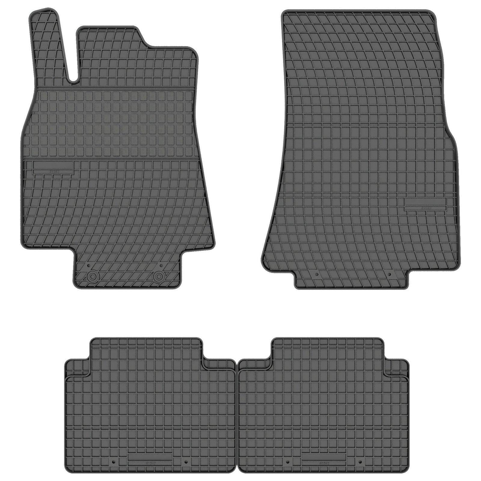 FP-1543-4-Prismat-Passform-Gummi-Fußmatten-Set-Mercedes-A-W169-2004-2012