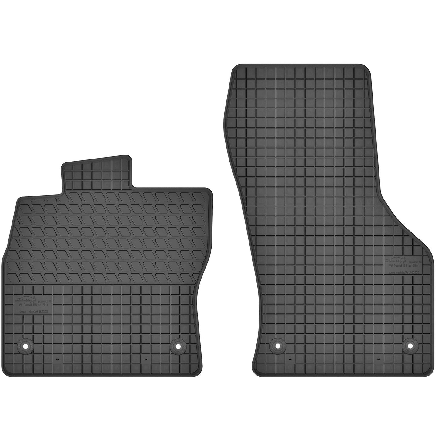 Motohobby Passform Gummi Fußmatten Set für Skoda Octavia 3 2012 - 2019