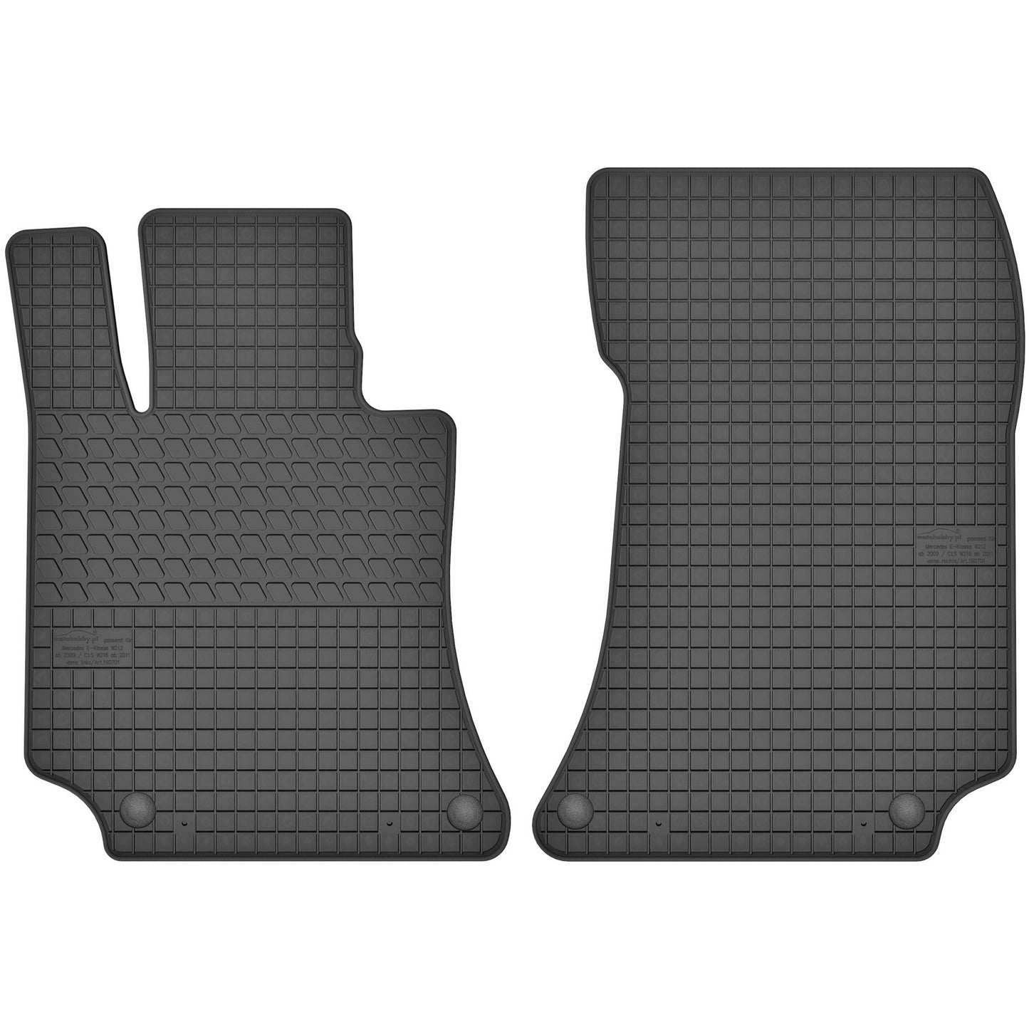 Motohobby Passform Gummi Fußmatten Set für Mercedes E 212 2009 - 2016