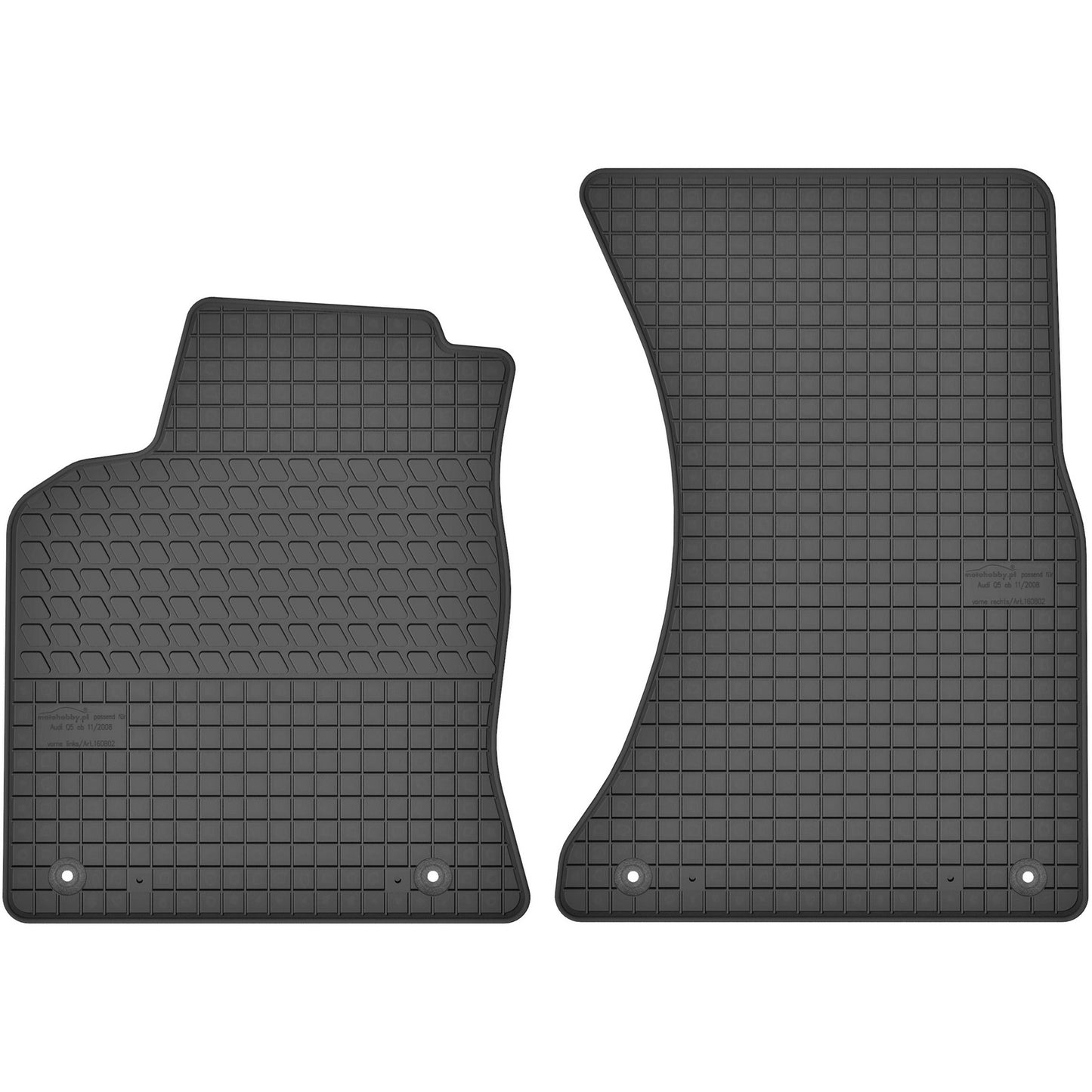 Motohobby Passform Gummi Fußmatten Set für Audi Q5 B8 2008 - 2017
