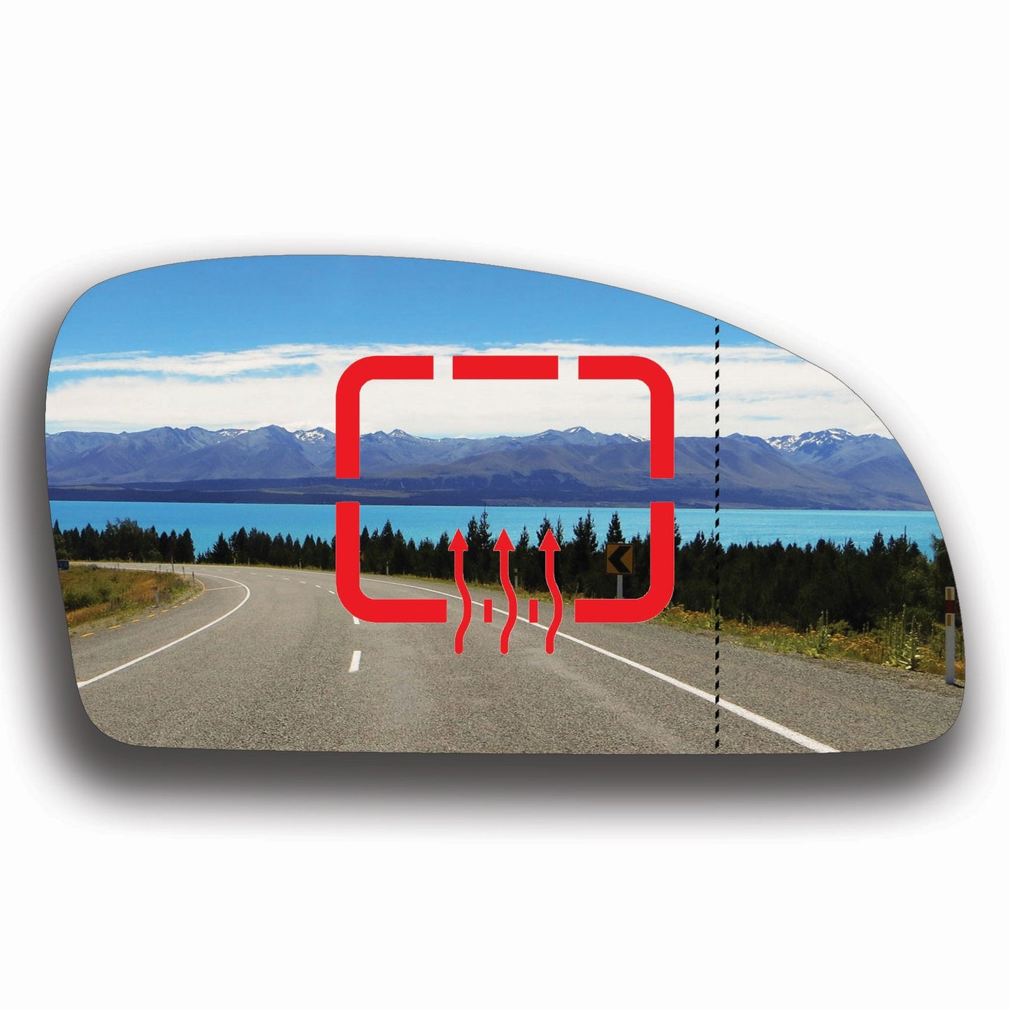 AGCP Spiegelglas Beheizt für Hyundai Getz 2002 - 2011