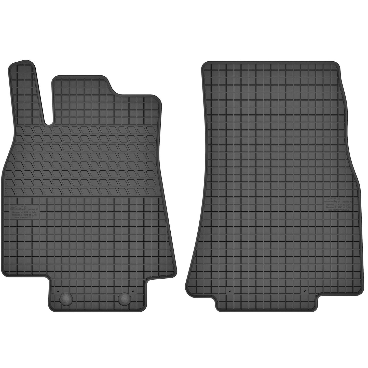 Motohobby Passform Gummi Fußmatten Set für Mercedes B W245 2005 - 2011