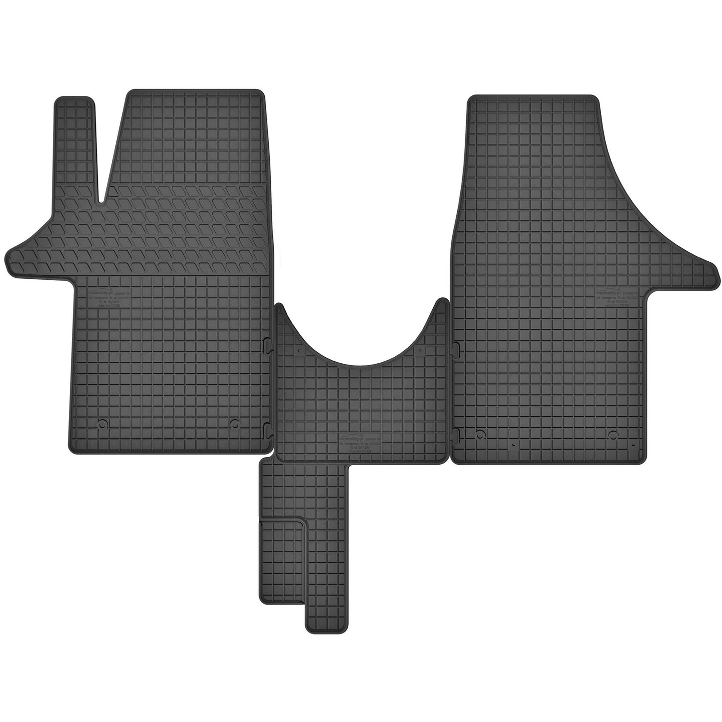 Motohobby Passform Gummi Fußmatten Set für Volkswagen California T6 2016 - 2024