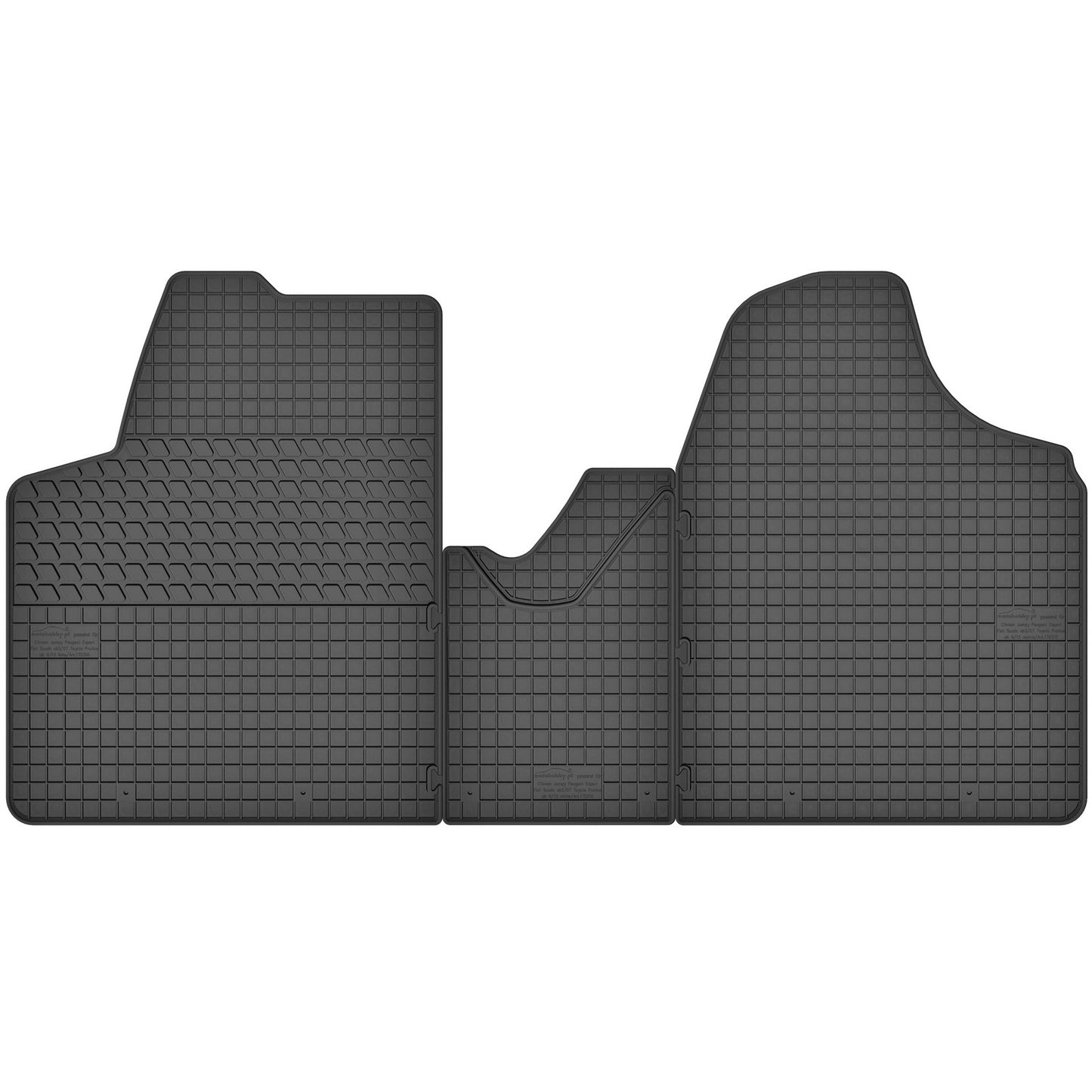 Motohobby Passform Gummi Fußmatten Set für Citroen Jumpy 2 2007 - 2016