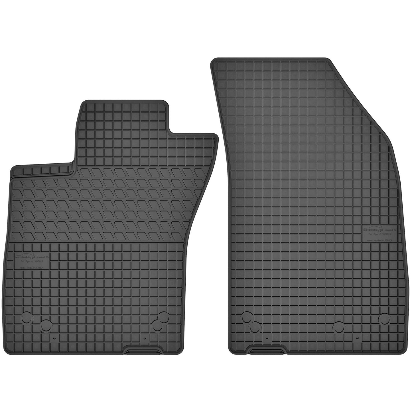 Motohobby Passform Gummi Fußmatten Set für Fiat Egea 2015 - 2025