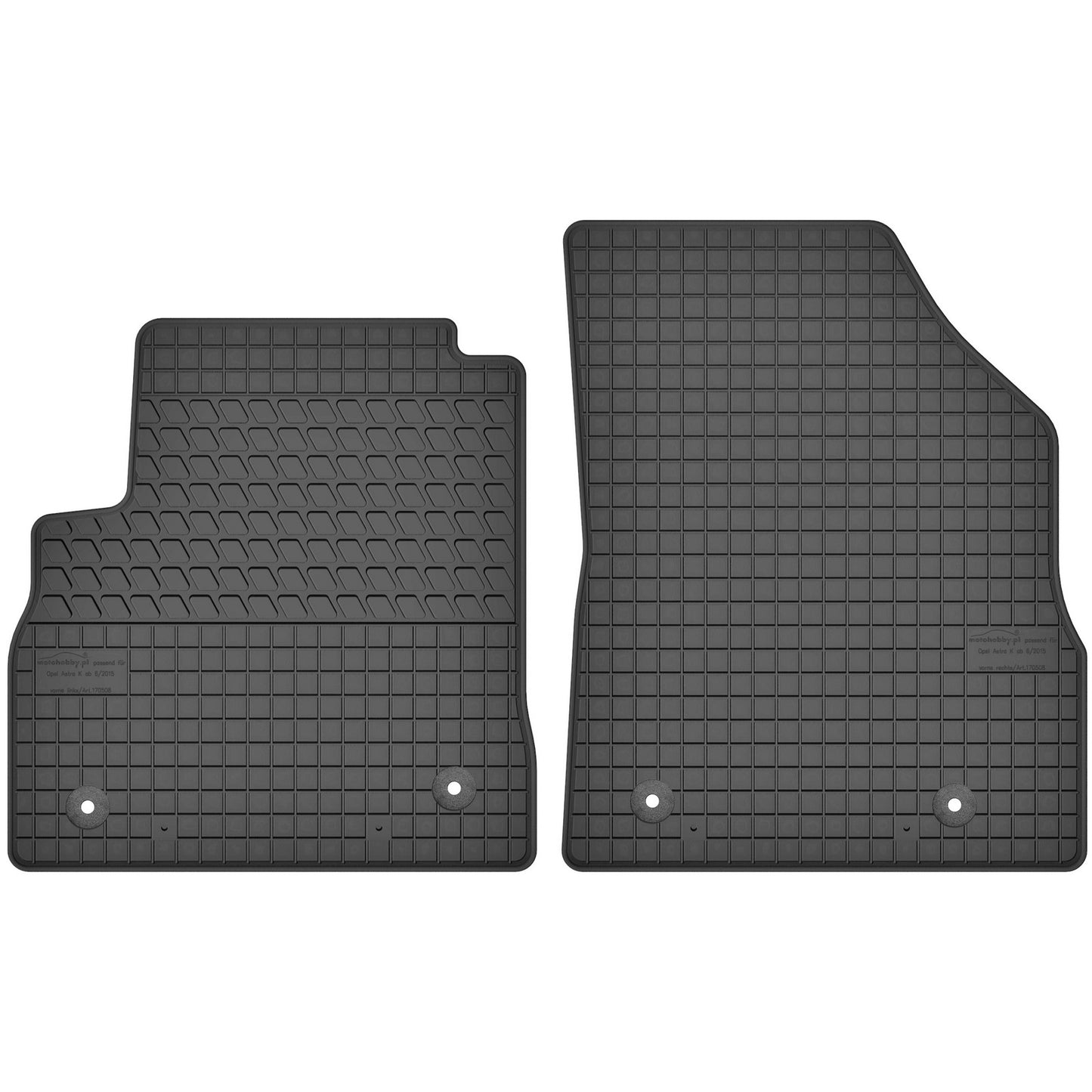 Motohobby Passform Gummi Fußmatten Set für Opel Astra K 2015 - 2021
