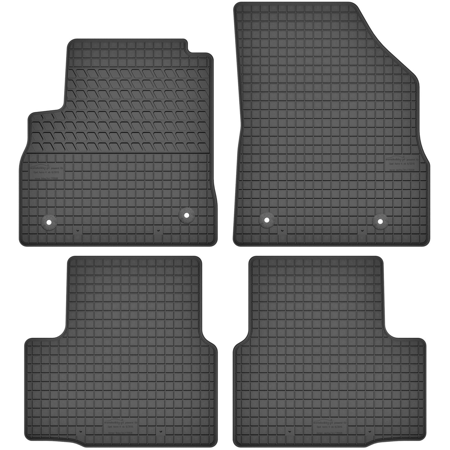 Motohobby Passform Gummi Fußmatten Set für Opel Astra K 2015 - 2021