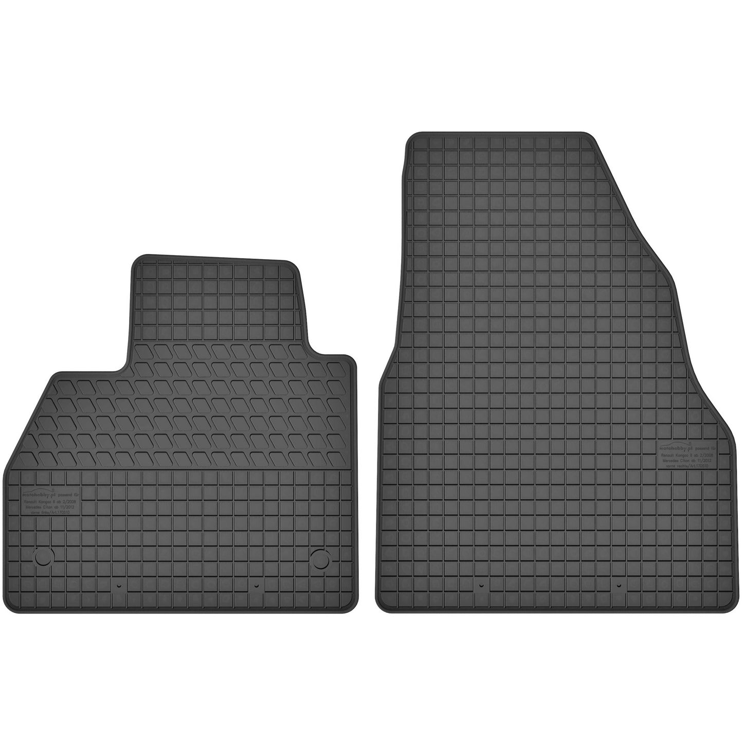 Motohobby Passform Gummi Fußmatten Set für Nissan NV250 2019 - 2021