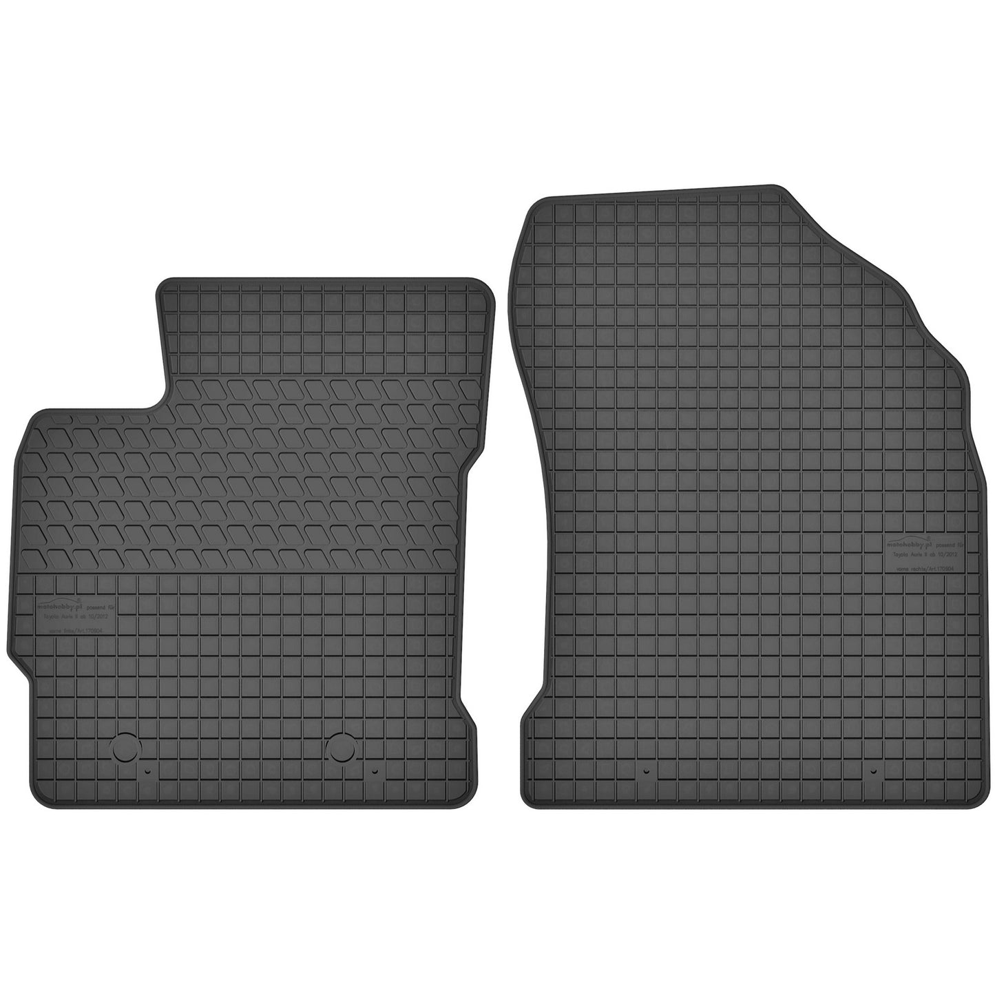 Motohobby Passform Gummi Fußmatten Set für Toyota Corolla 2012 - 2018