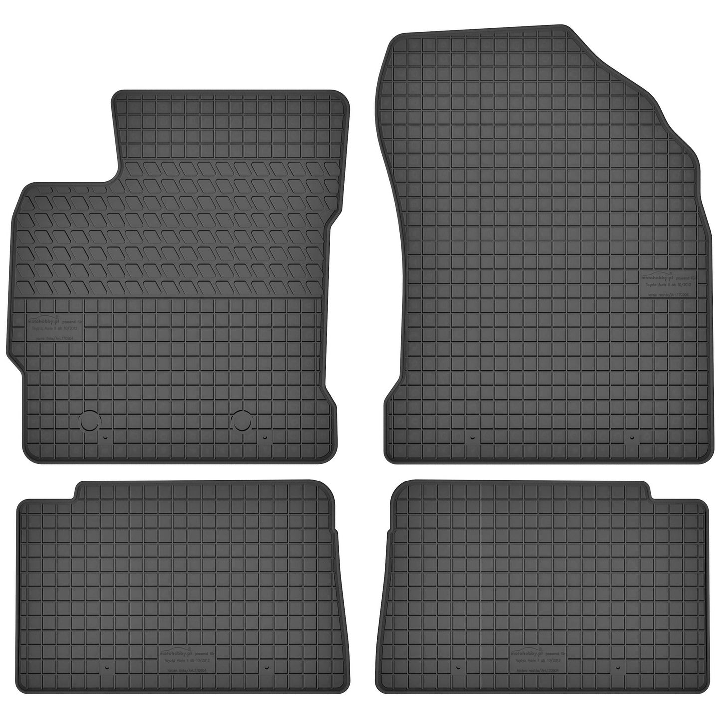 Motohobby Passform Gummi Fußmatten Set für Toyota Corolla 2012 - 2018