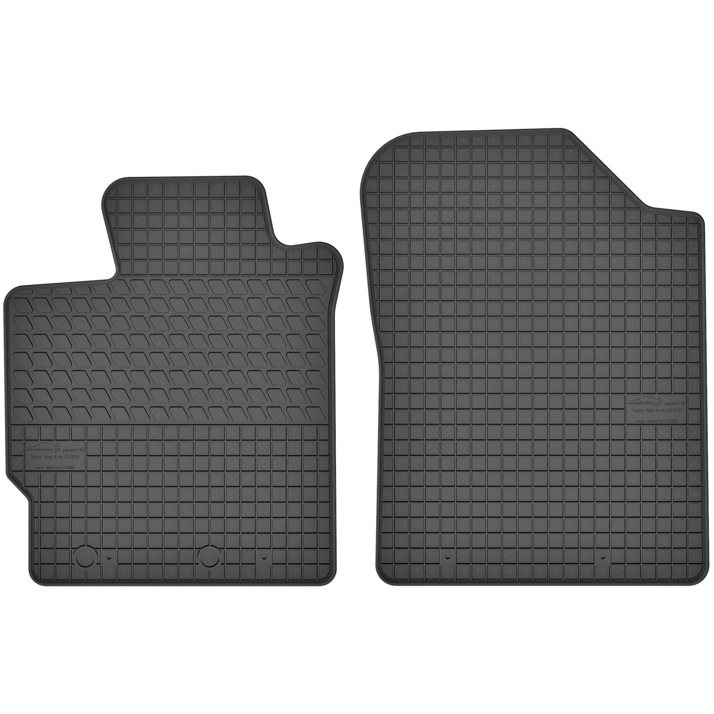 Motohobby Passform Gummi Fußmatten Set für Toyota Yaris 2011 - 2019