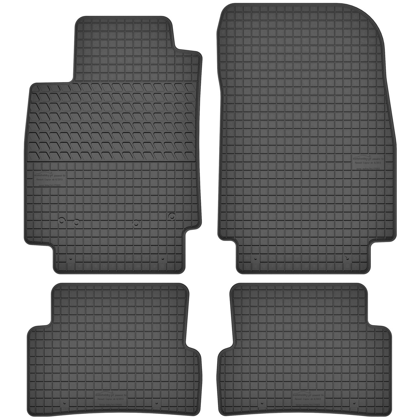 Motohobby Passform Gummi Fußmatten Set für Renault Captur 2013 - 2019