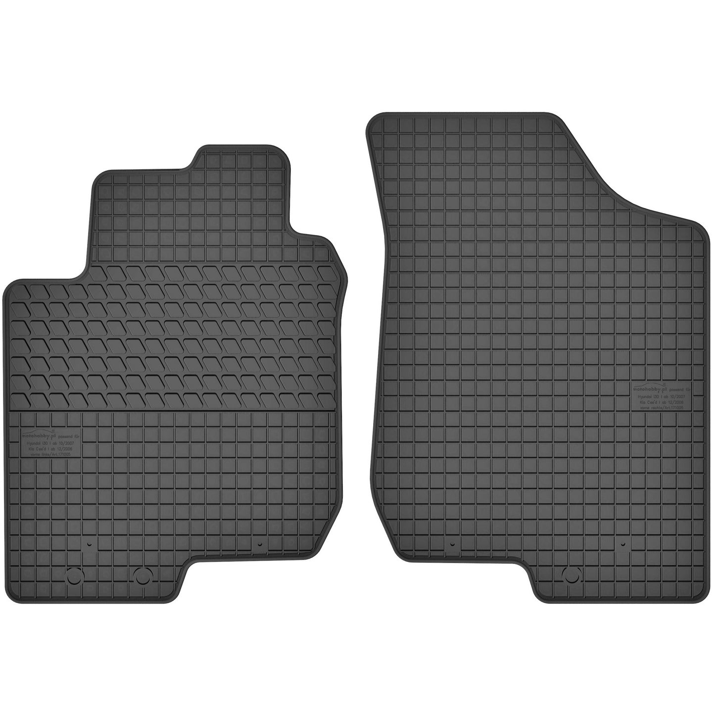 Motohobby Passform Gummi Fußmatten Set für Kia Pro Cee'd 2008 - 2012