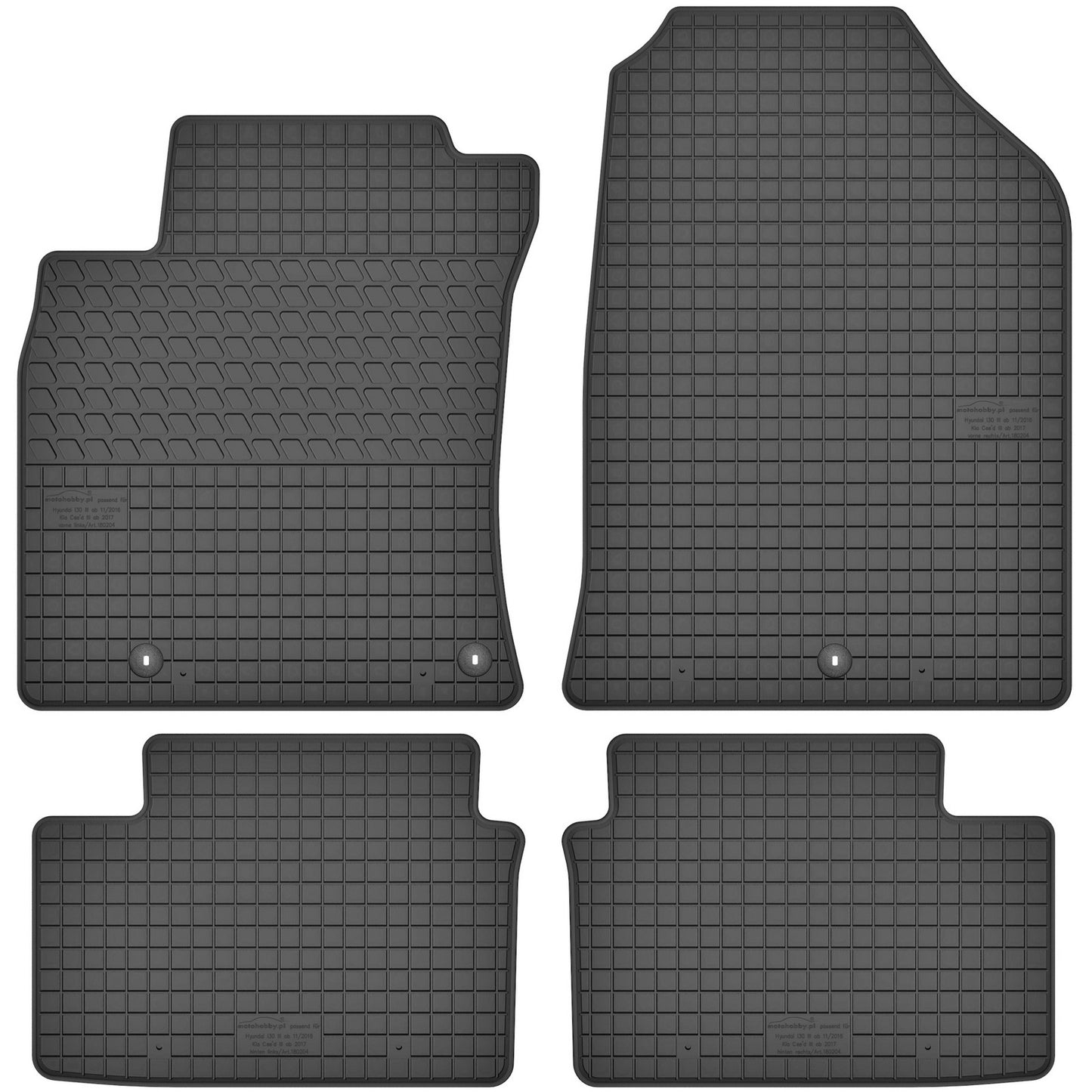 Motohobby Passform Gummi Fußmatten Set für Kia Ceed 2018 - 2025