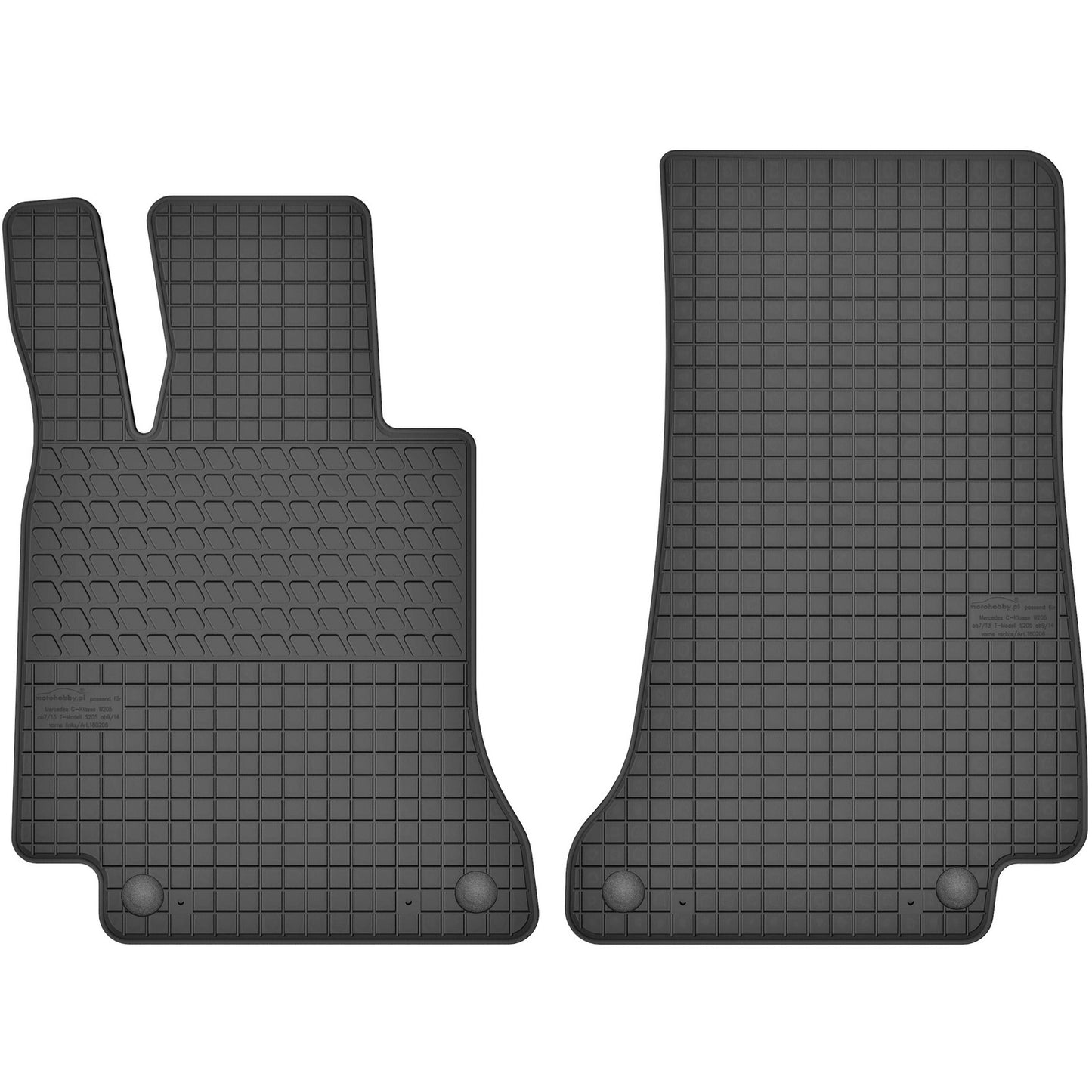 Motohobby Passform Gummi Fußmatten Set für Mercedes C 205 2013 - 2021